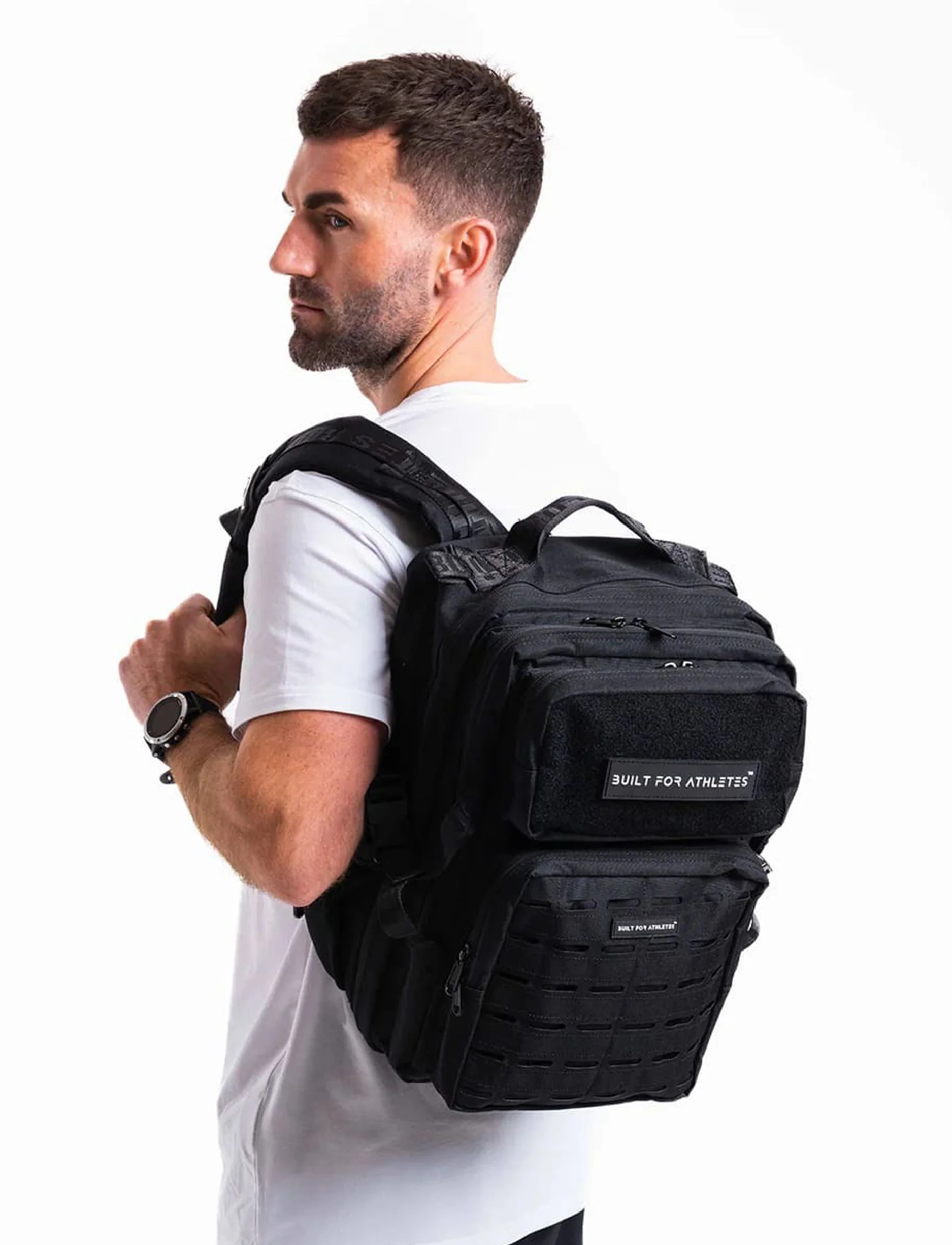 Built For Athletes Small Black Gym Backpack 25L - תיק גב שחור לחדר כושר 25 ליטר - Image 8