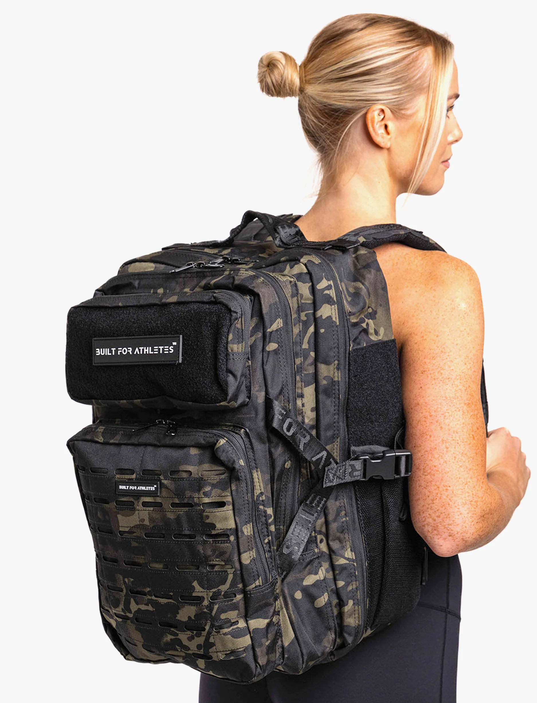Built For Athletes Black Camo 45L Backpack - תיק גב שחור קמו 45 ליטר - Image 8