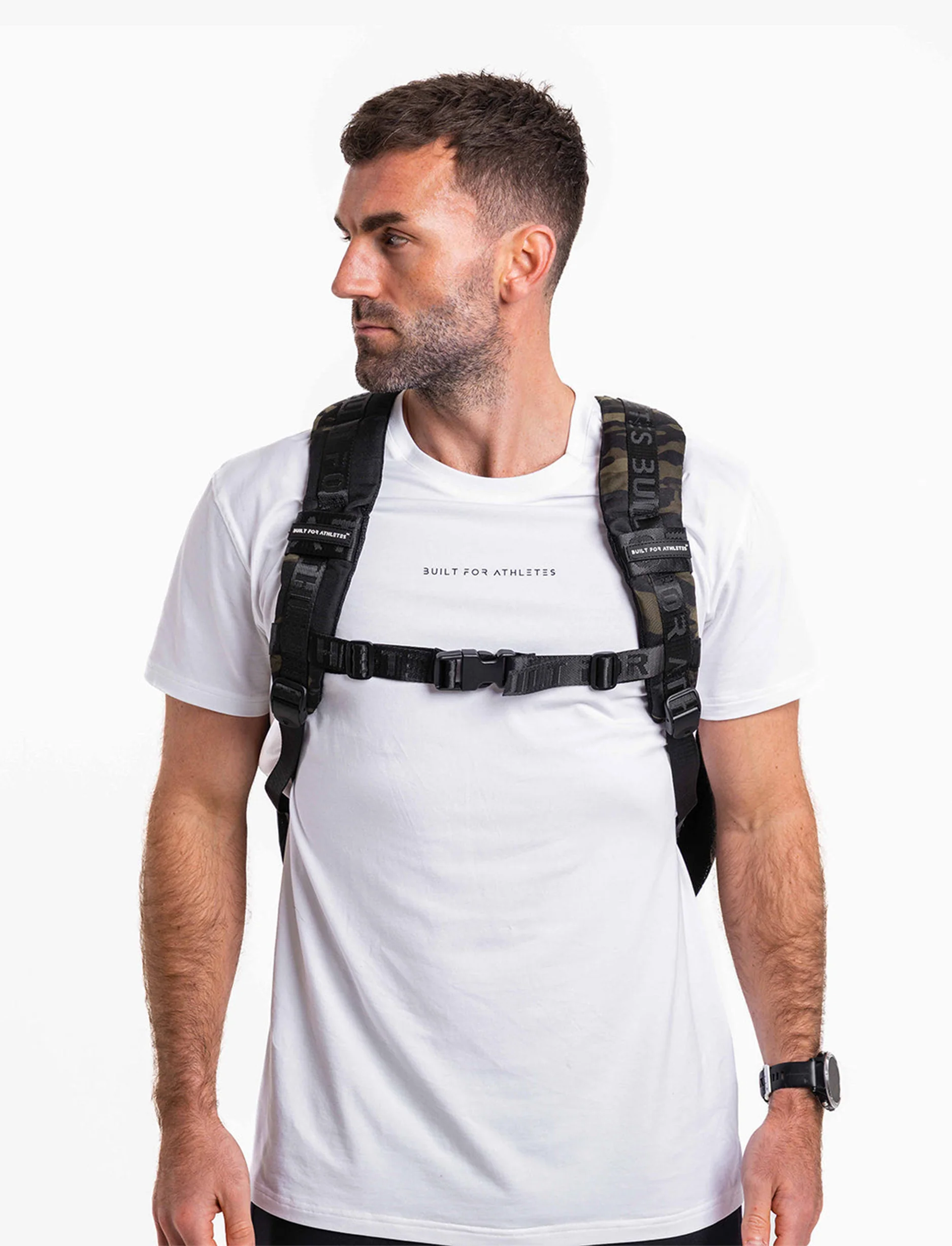 Built For Athletes Black Camo 45L Backpack - תיק גב שחור קמו 45 ליטר - Image 9