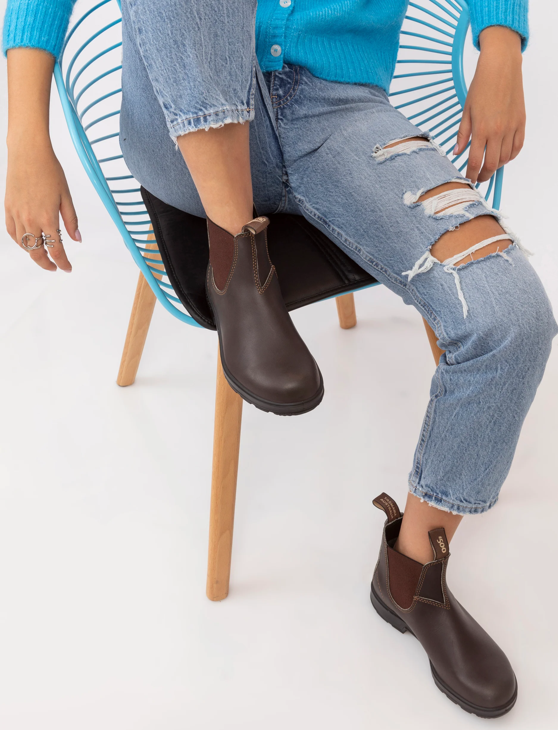 Blundstone 500- נעלי בלנסטון נשים 500 בצבע חום כהה - Image 2