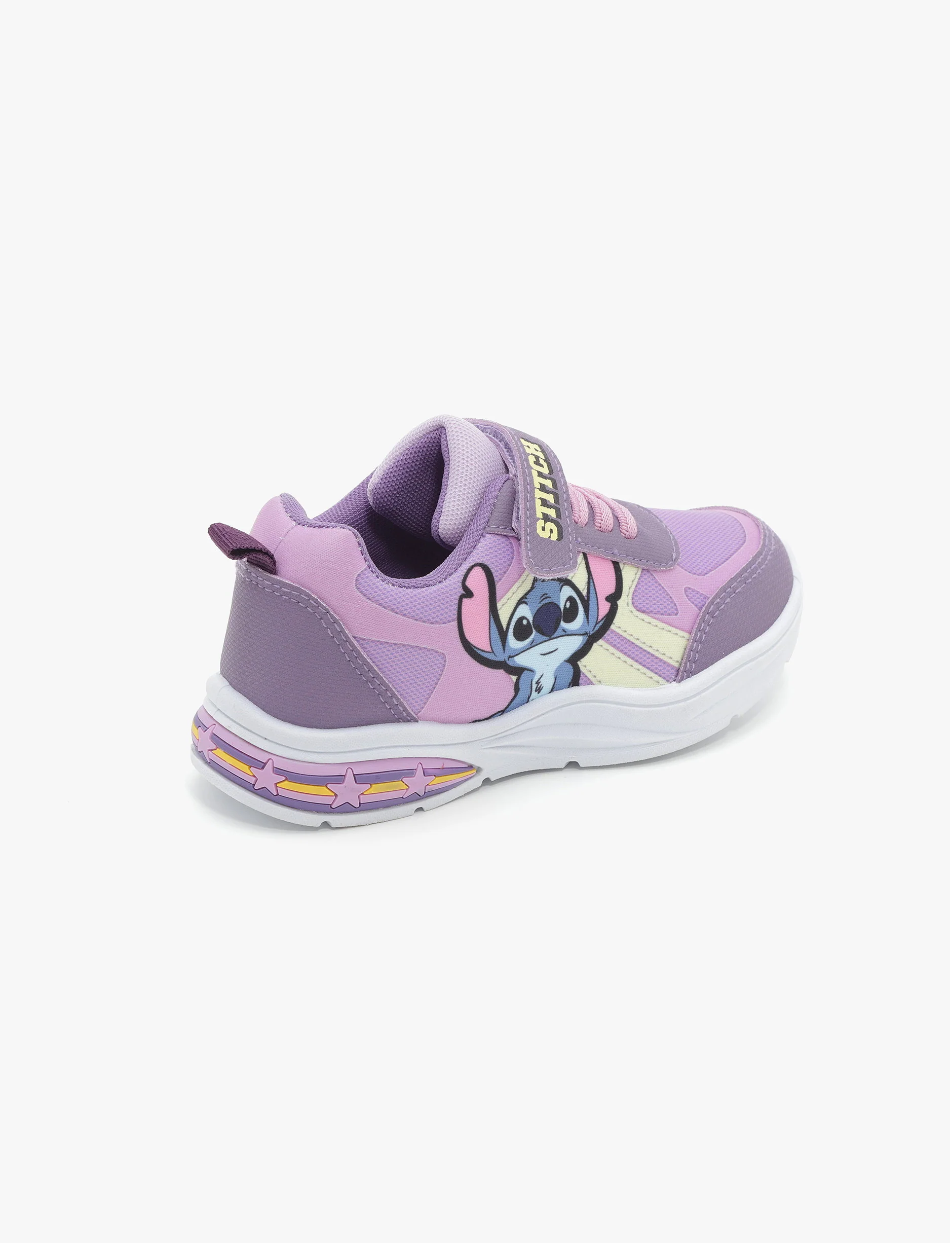 Candy Stitch ll - נעלי סניקרס סטיץ' קנדי עם אורות לבנות בצבע סגול לילך - Image 3
