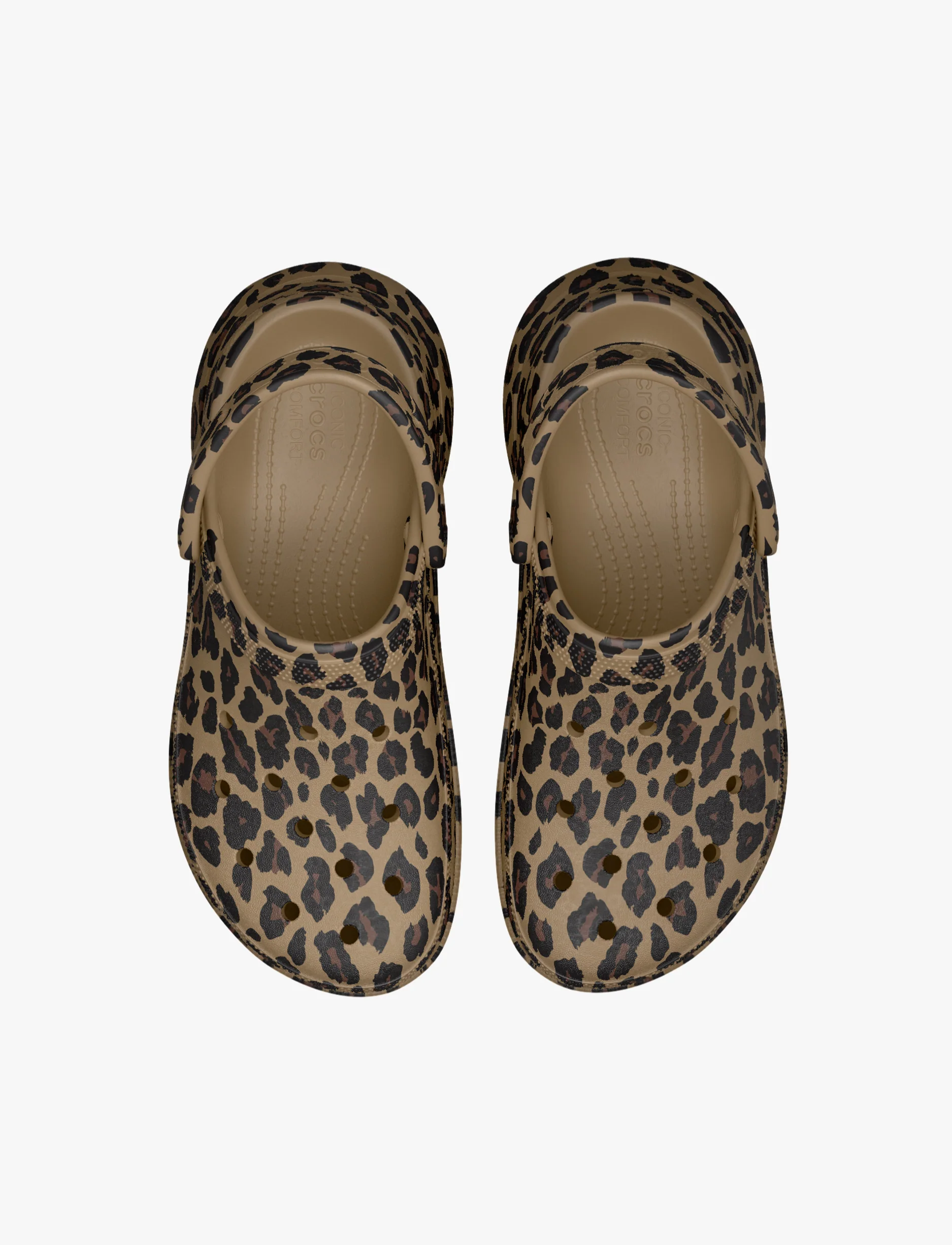 Crocs Bae Animal Clog -  כפכפי קלוג קרוקס ביי פלטפורמה לנשים בהדפס מנומר - Image 4