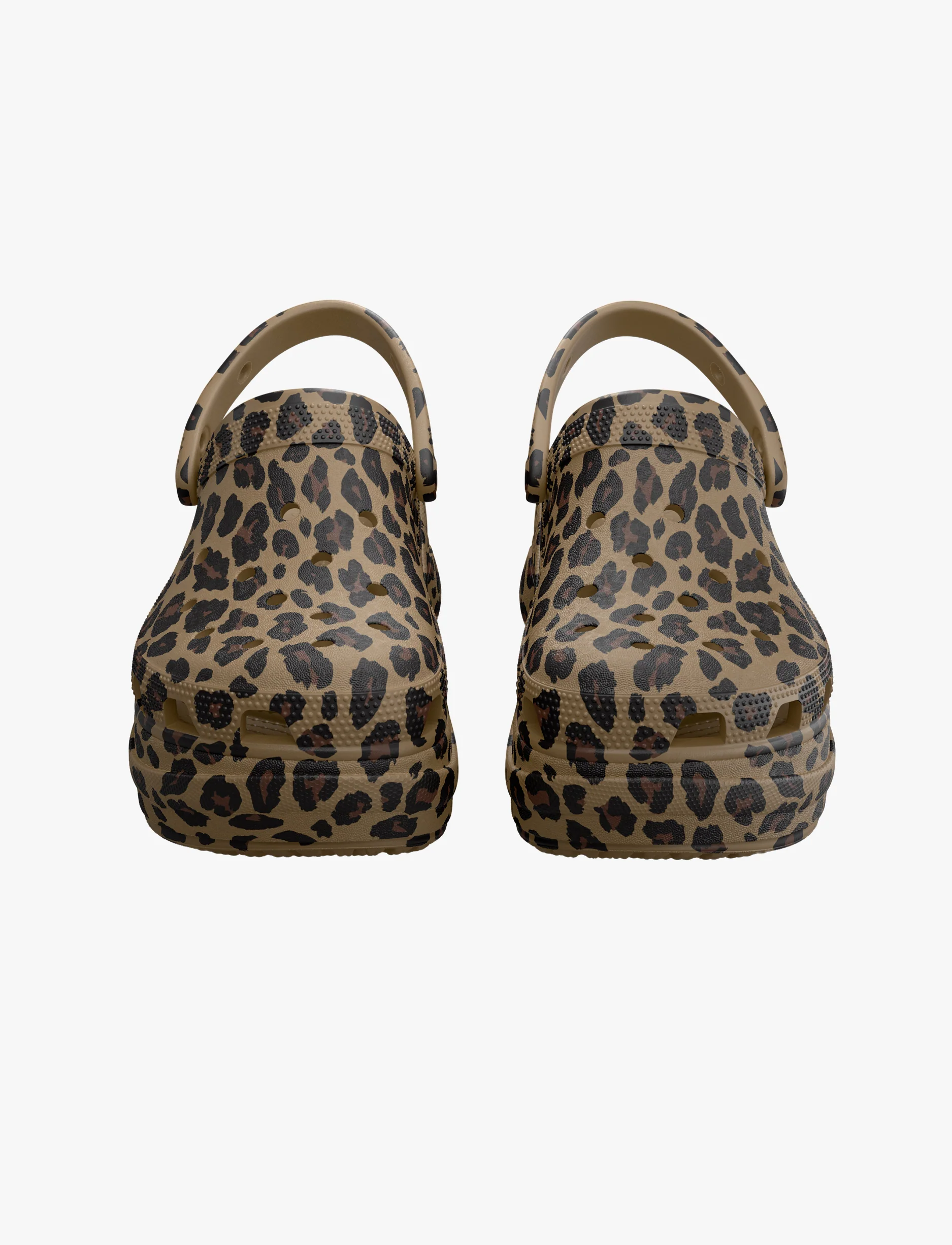 Crocs Bae Animal Clog -  כפכפי קלוג קרוקס ביי פלטפורמה לנשים בהדפס מנומר - Image 5