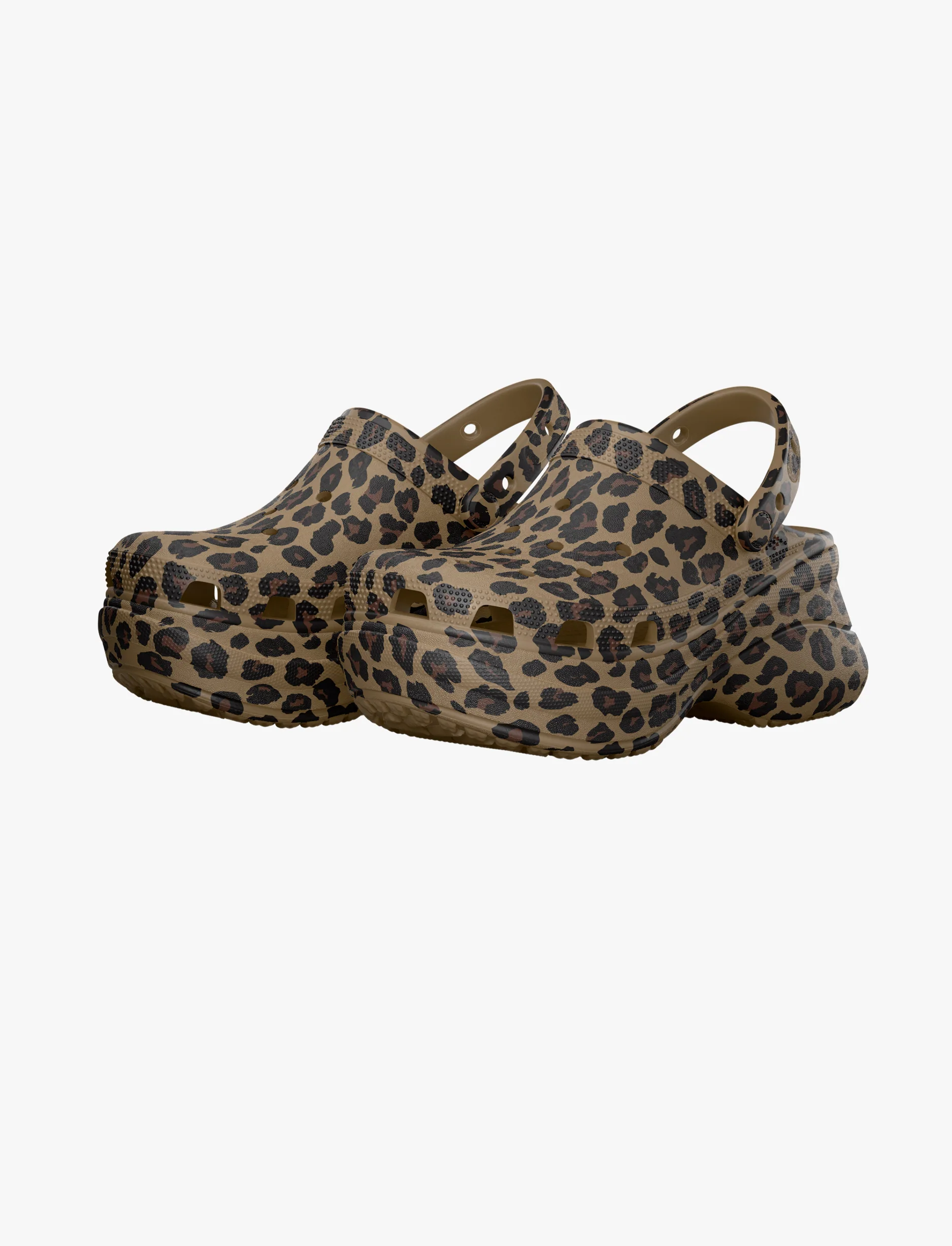 Crocs Bae Animal Clog -  כפכפי קלוג קרוקס ביי פלטפורמה לנשים בהדפס מנומר - Image 6