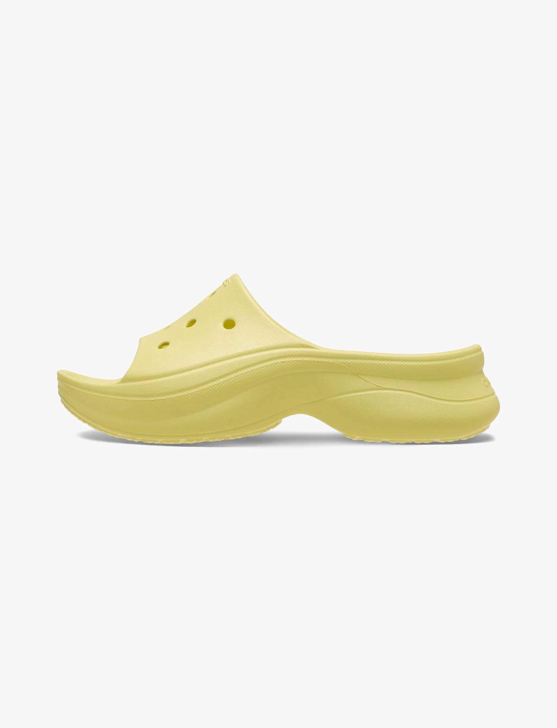 Crocs Bae Slide - כפכפי סלייד פלטפורמה קרוקס לנשים בצבע צהוב שושן - Image 6