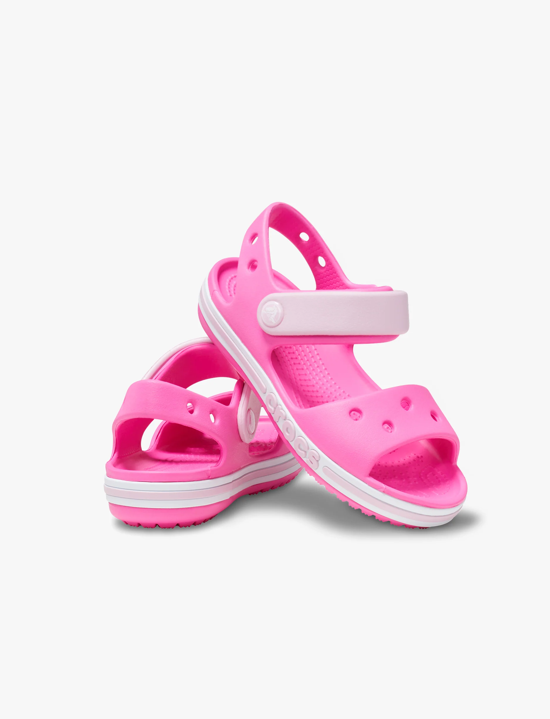 Crocs Bayaband Sandal K -  סנדלי קרוקס לילדים באיה באנד בצבע ורוד/מבריק - Image 3