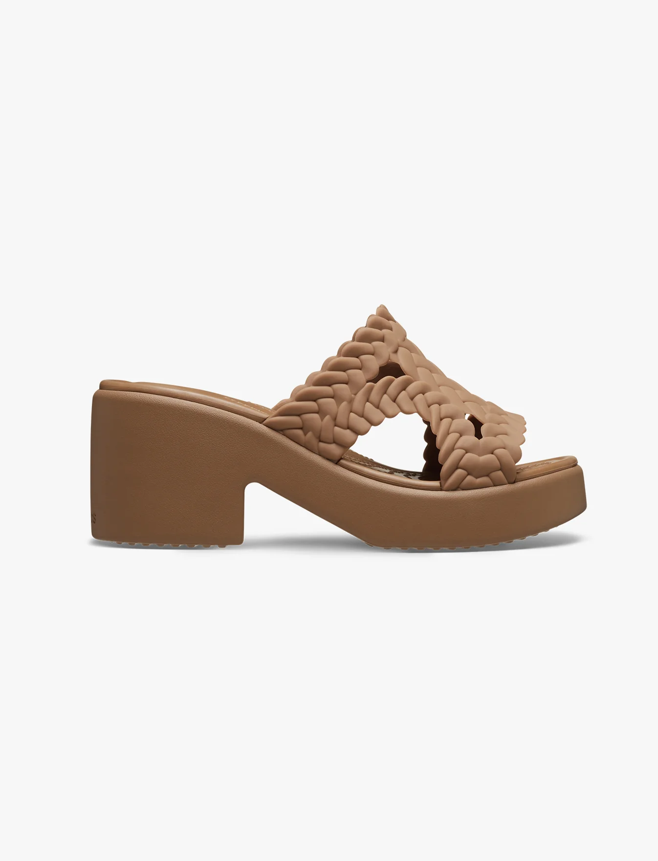 Crocs Brooklyn Woven Slide Heel - כפכפי עקב קרוקס ברוקלין לנשים - Image 2