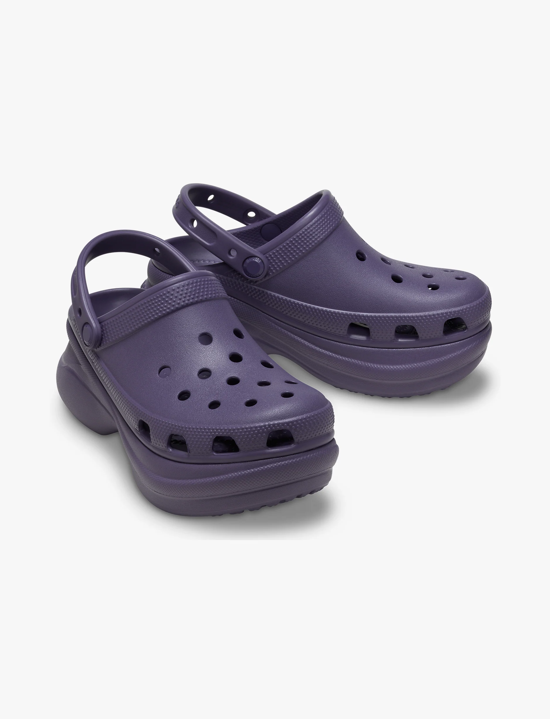 Crocs Classic Bae Clog - כפכפי פלטפורמה נשים קרוקס בצבע סגול לילה - Image 3