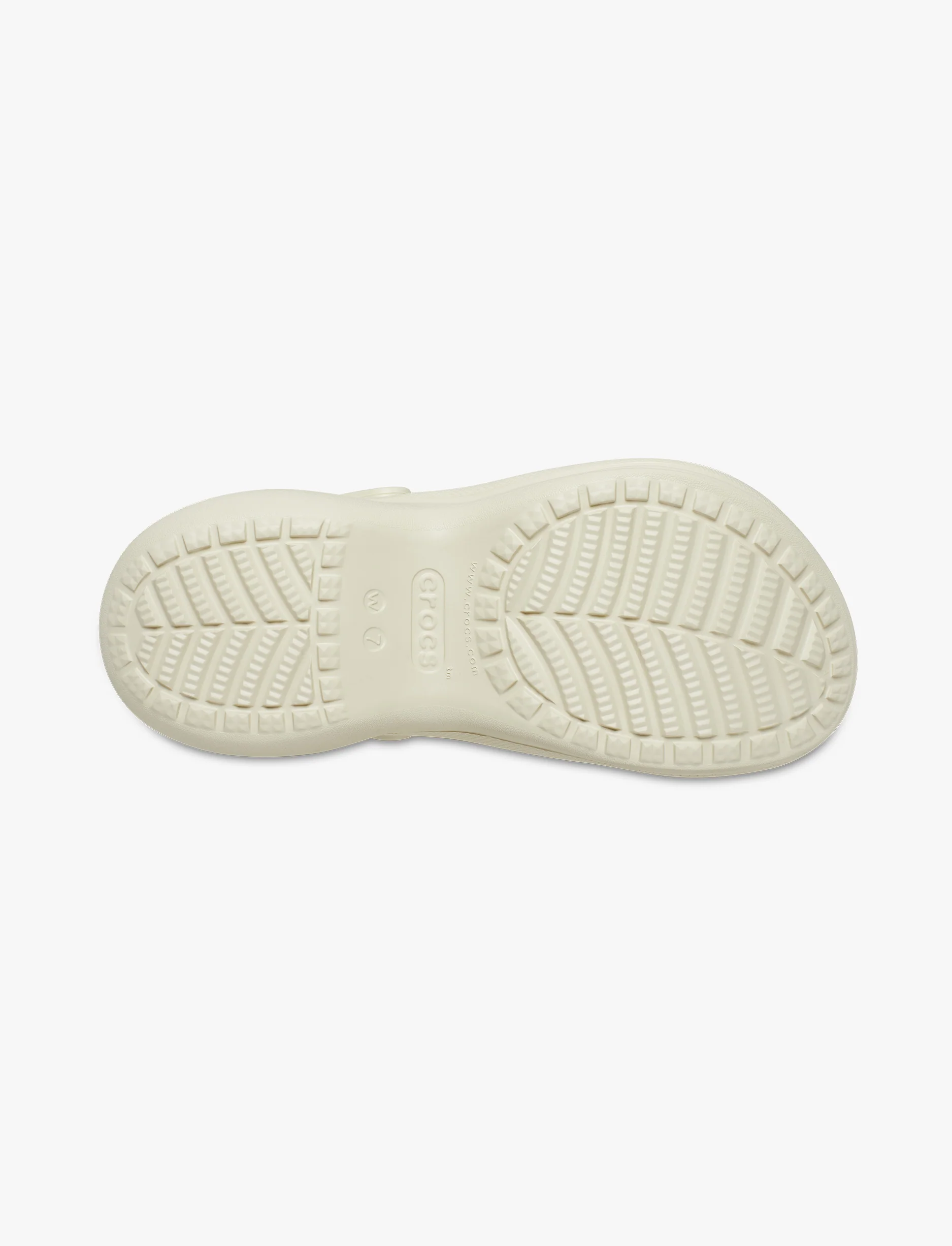 Crocs Classic Bae Clog - כפכפי פלטפורמה נשים קרוקס בצבע עצם - Image 7