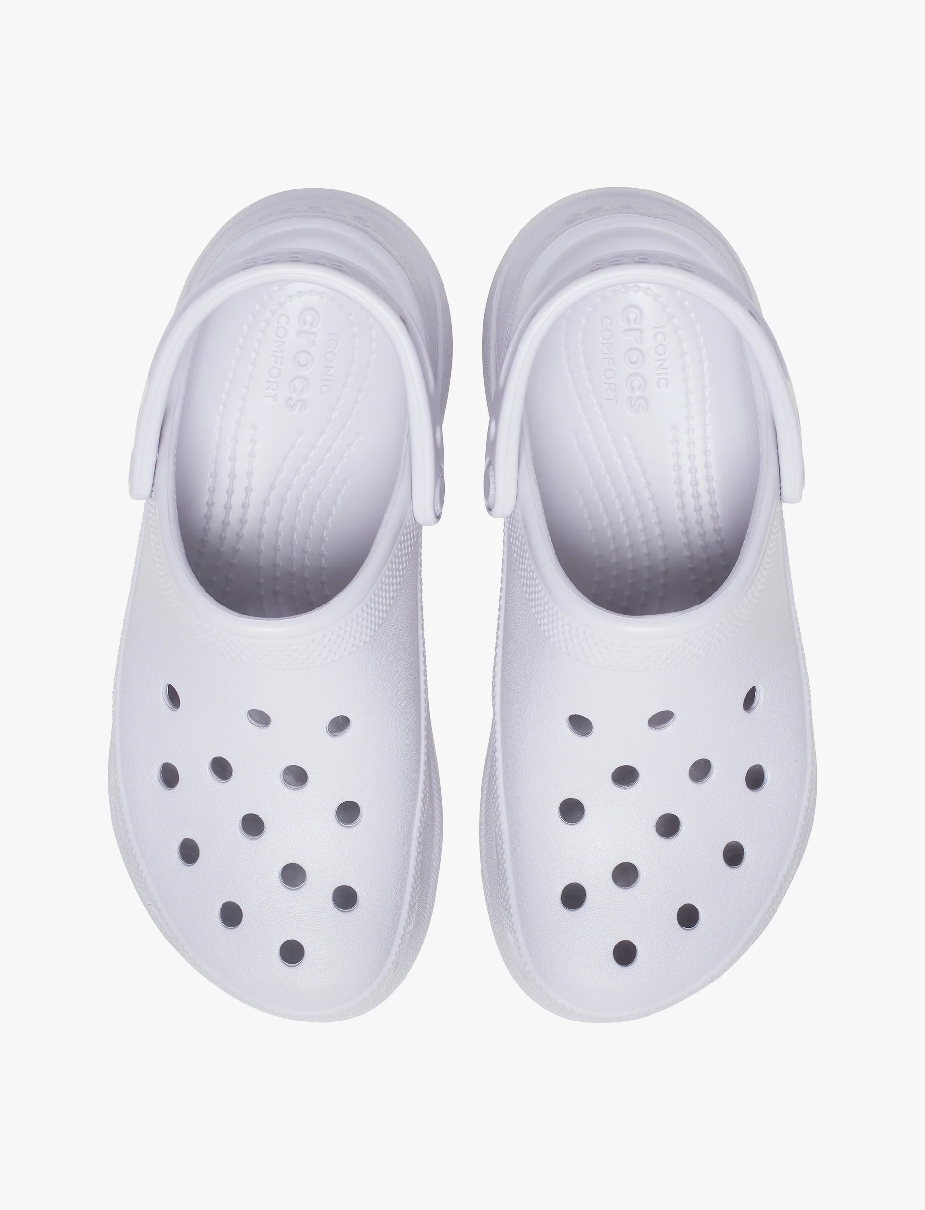 Crocs Classic Bae Clog - כפכפי פלטפורמה נשים קרוקס בצבע ערפל מיסט - Image 4