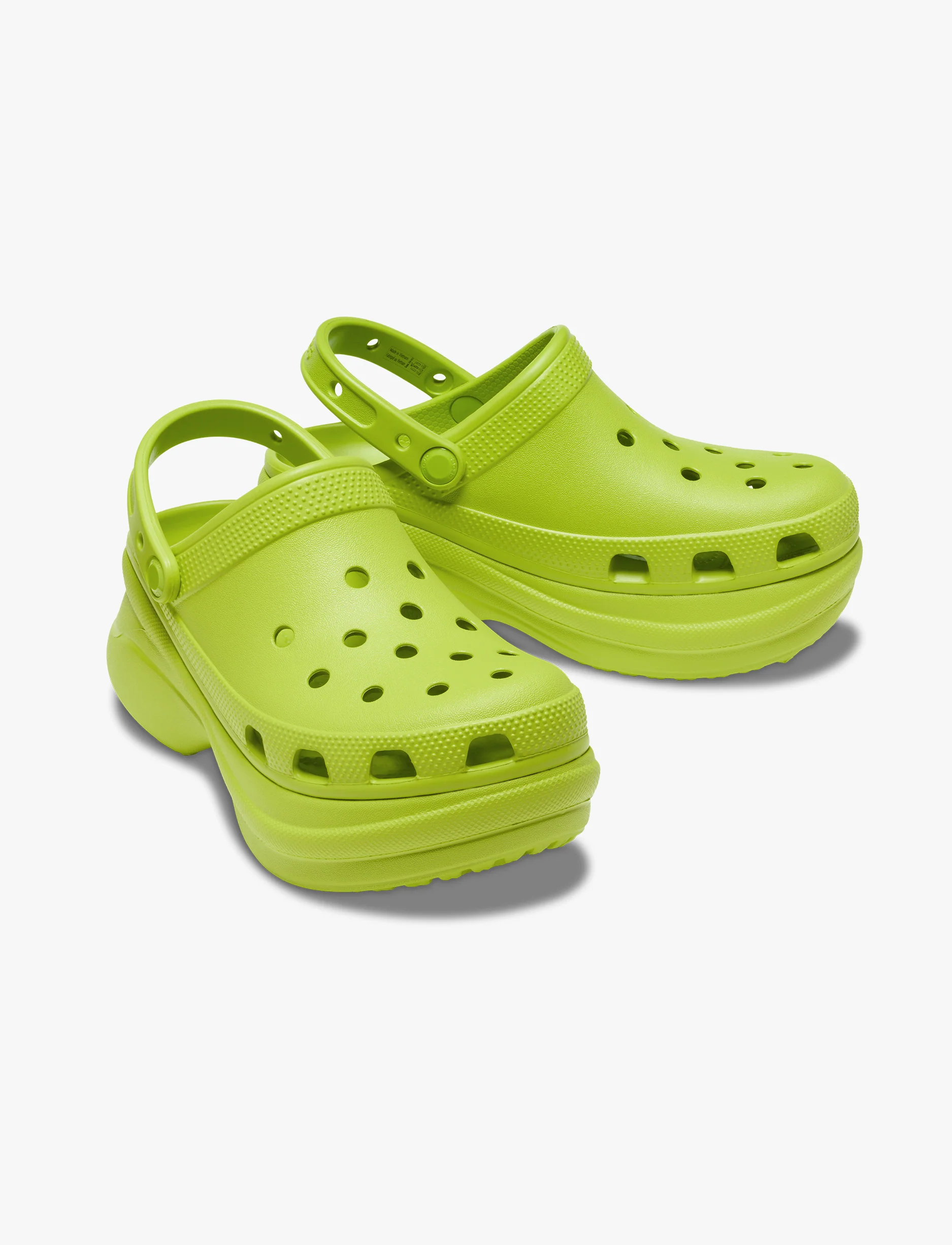 Crocs Classic Bae Clog - כפכפי פלטפורמה נשים קרוקס בצבע ירוק קיוי - Image 3