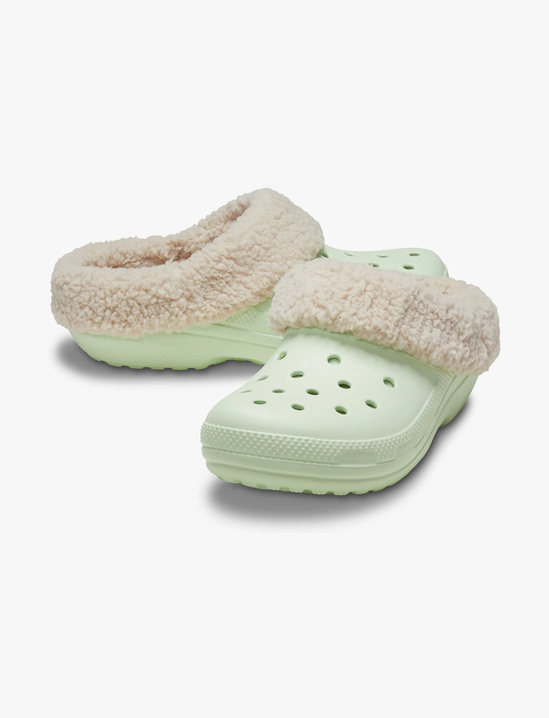 Crocs Classic Blitzen IV Clog - כפכפים פרוותיים בליצן קרוקס בצבע ג'ייד טינט - Image 3