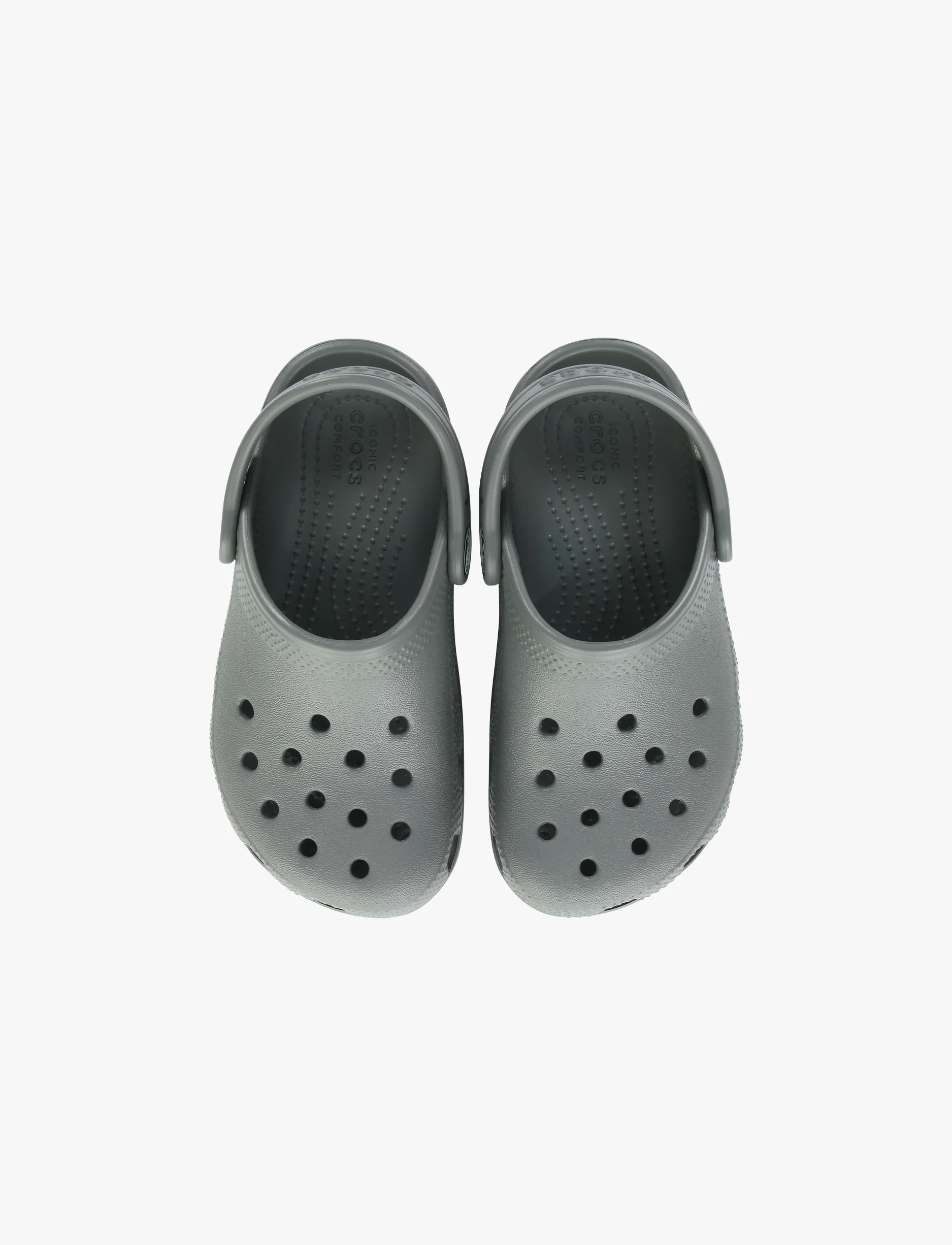 Crocs Classic Clog T - כפכפי קרוקס קלאסיים מידות קטנות לילדים בצבע אפור סלאט - Image 3