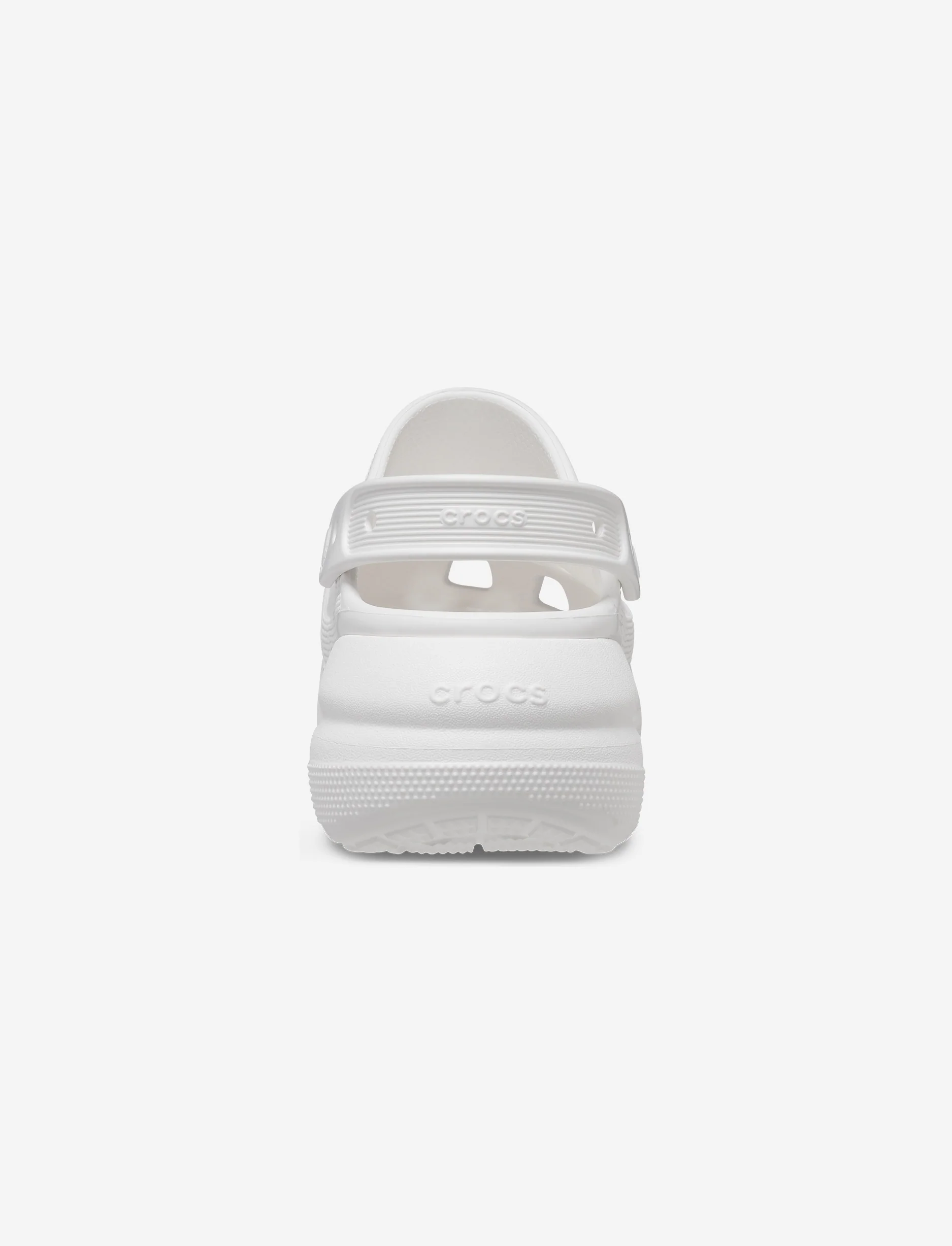 Crocs Classic Crush Clog - כפכפי פלטפורמה קרוקס קראש לנשים בצבע לבן - Image 6