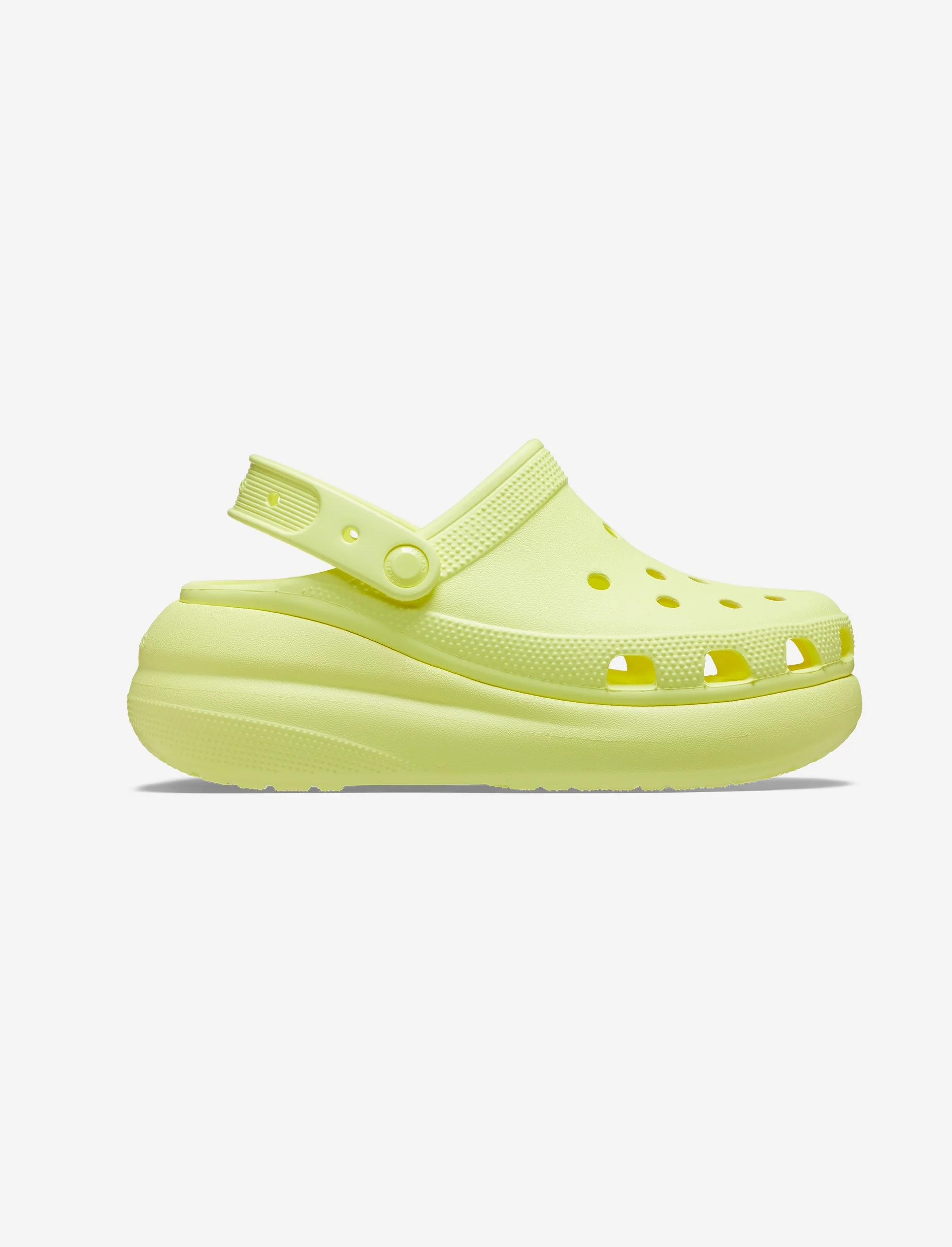 Crocs Classic Crush Clog - כפכפי פלטפורמה קרוקס קראש לנשים בצבע צהוב סופלר - Image 3
