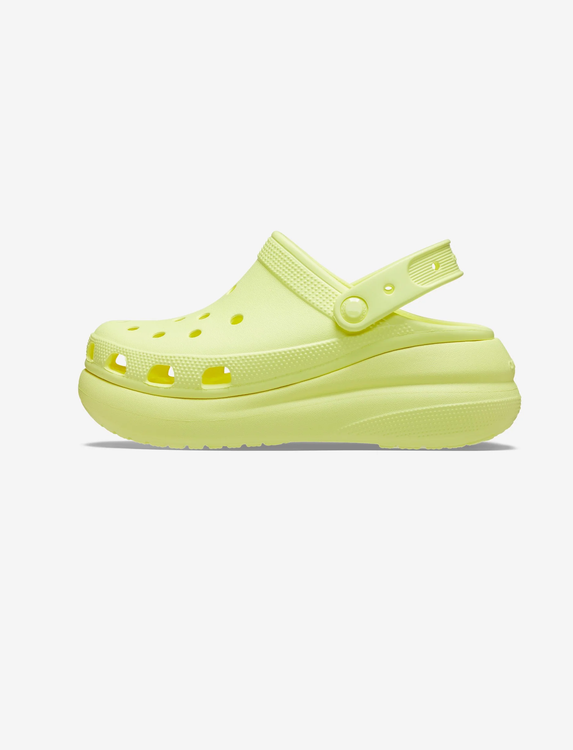 Crocs Classic Crush Clog - כפכפי פלטפורמה קרוקס קראש לנשים בצבע צהוב סופלר - Image 6