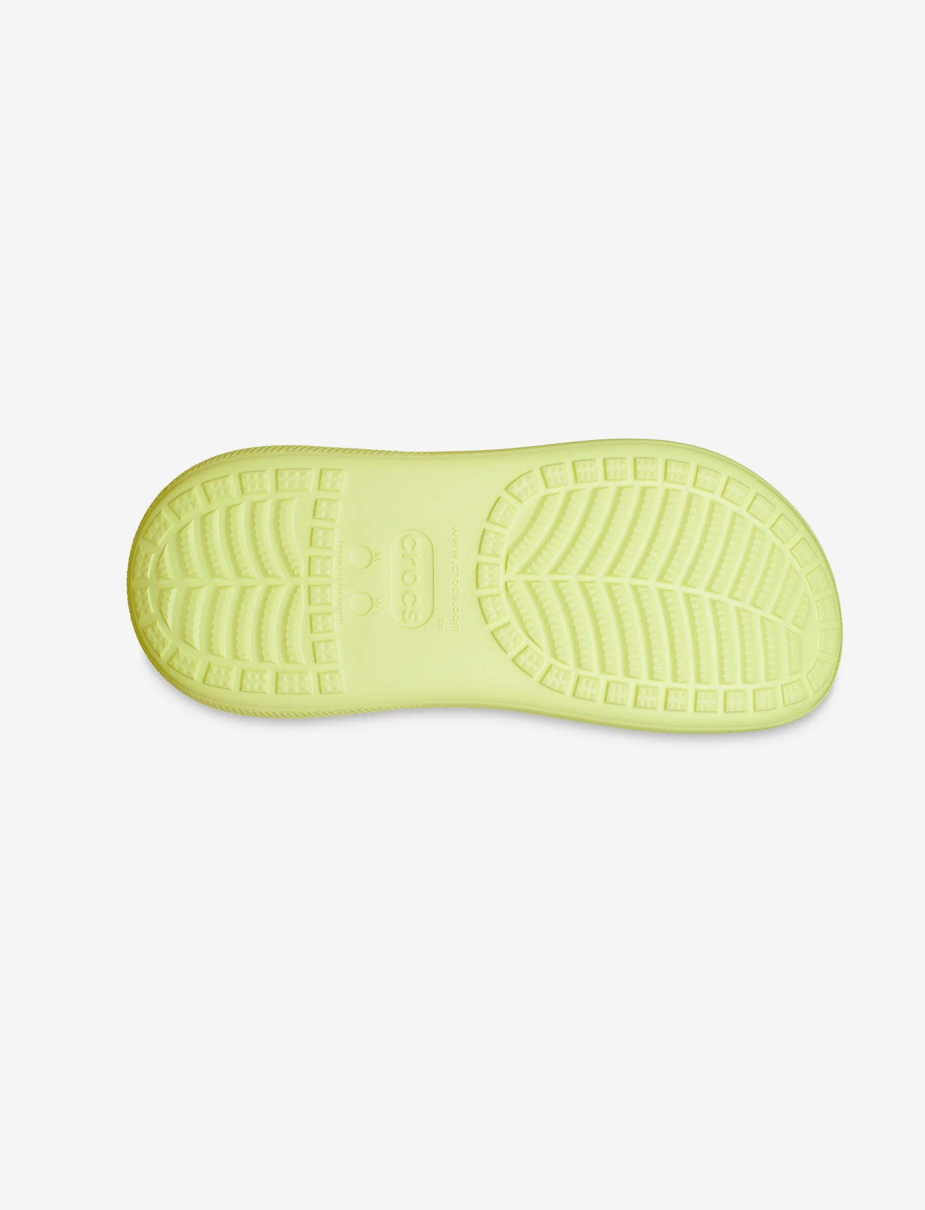 Crocs Classic Crush Clog - כפכפי פלטפורמה קרוקס קראש לנשים בצבע צהוב סופלר - Image 7