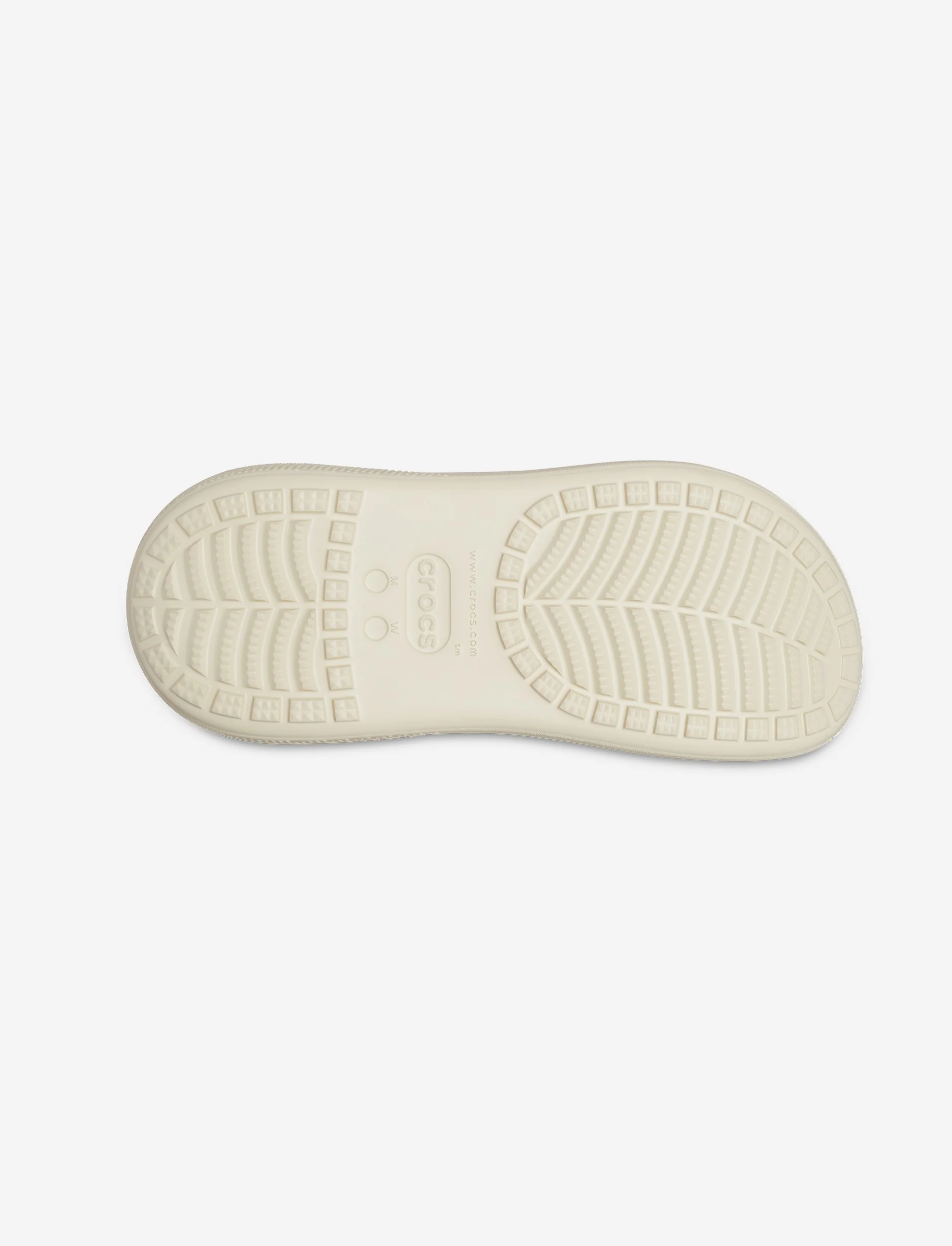 Crocs Classic Crush Clog - כפכפי פלטפורמה קרוקס קראש לנשים בצבע קרם - Image 6