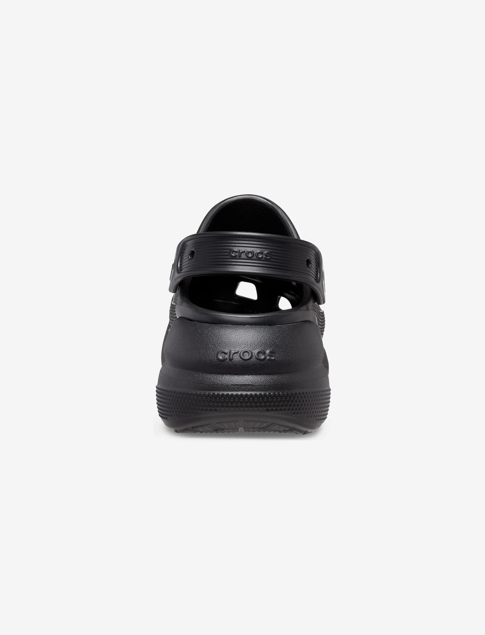 Crocs Classic Crush Clog - כפכפי פלטפורמה קרוקס קראש לנשים בצבע שחור - Image 6