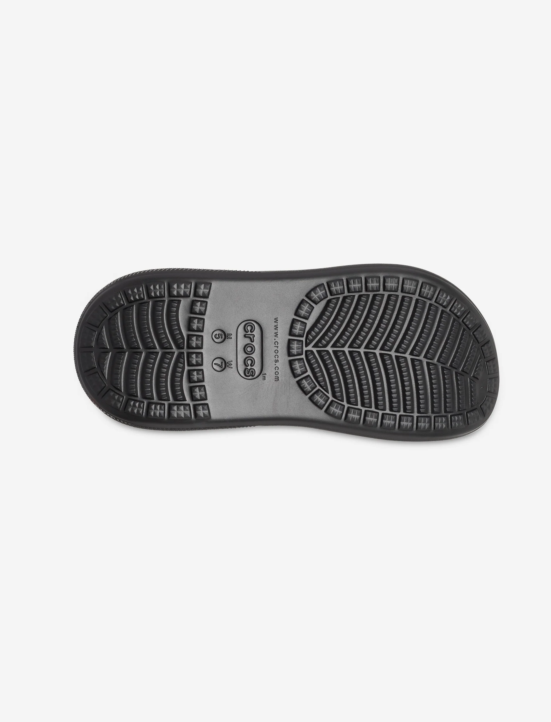 Crocs Classic Crush Clog - כפכפי פלטפורמה קרוקס קראש לנשים בצבע שחור - Image 7