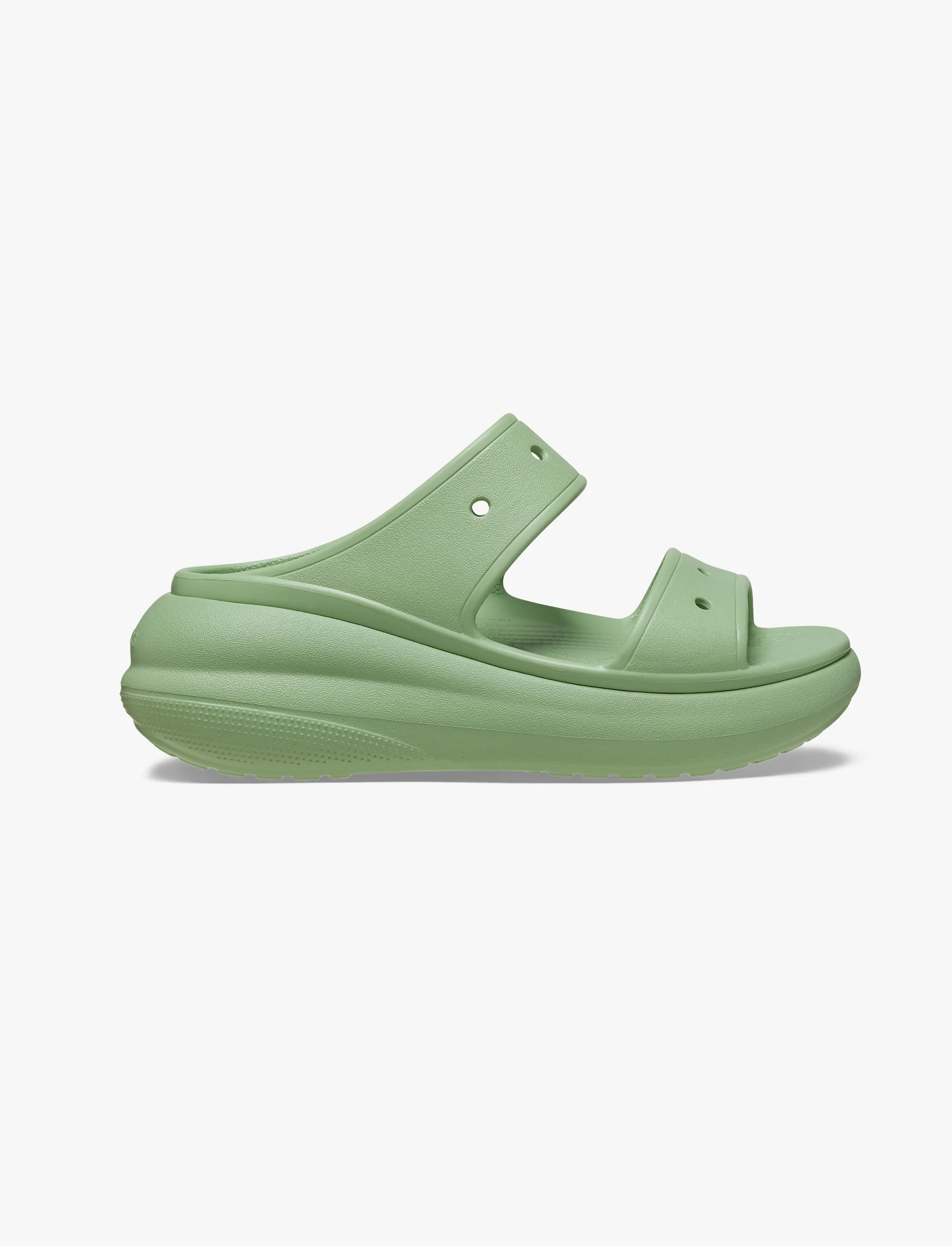 Crocs Classic Crush Sandal - כפכפי קראש קרוקס לנשים בצבע ירוק פייר - Image 2