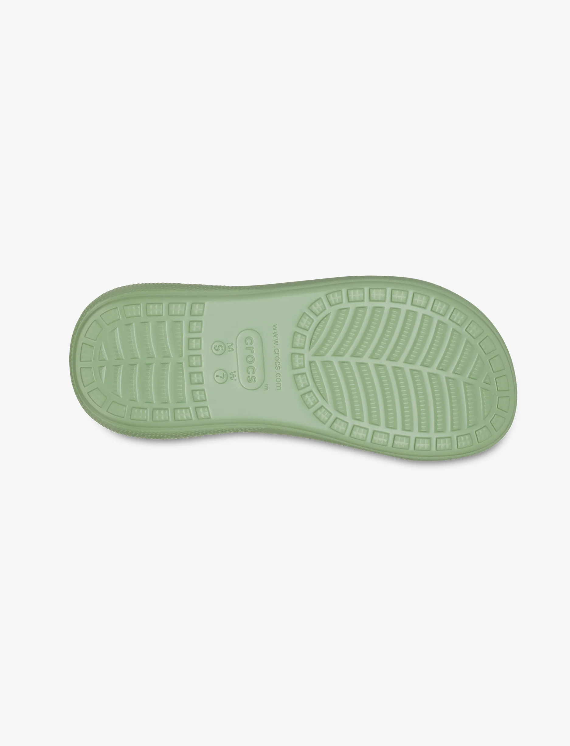 Crocs Classic Crush Sandal - כפכפי קראש קרוקס לנשים בצבע ירוק פייר - Image 7