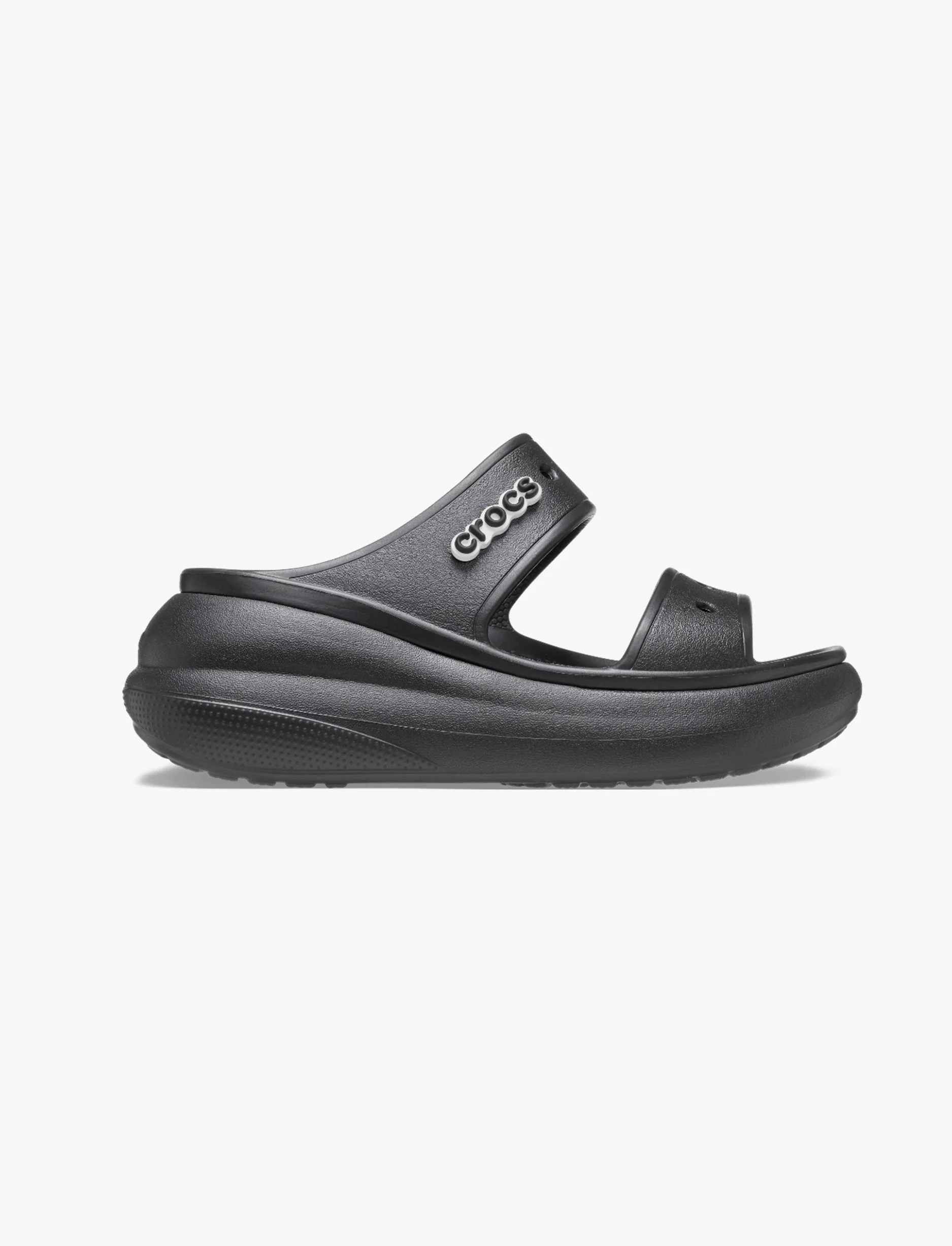 Crocs Classic Crush Sandal - כפכפי קראש קרוקס לנשים בצבע שחור - Image 3