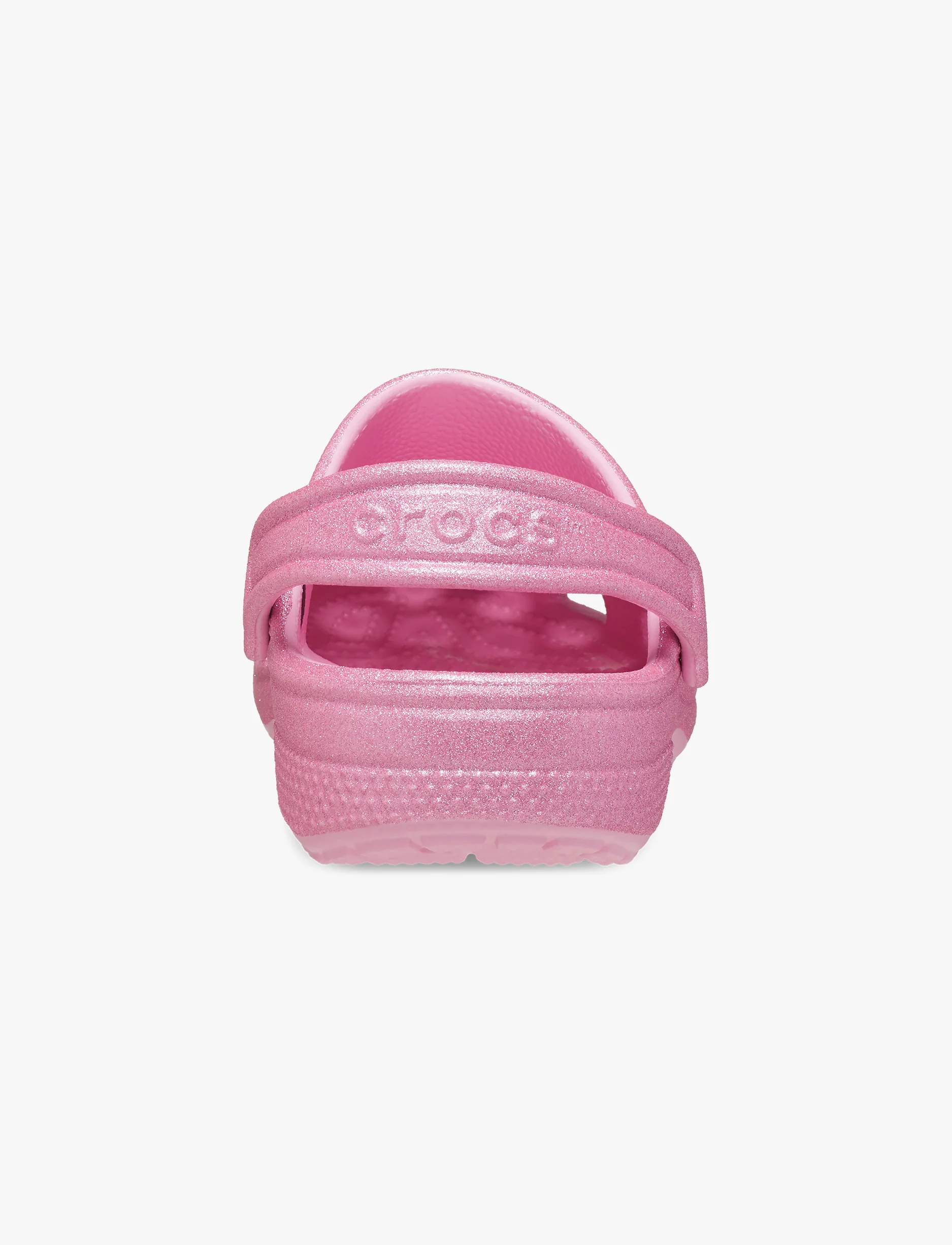Crocs Classic Glitter Clog K - כפכף קרוקס קלאסי לילדות בצבע ורוד טוויד בהדפס נצנצים - Image 6