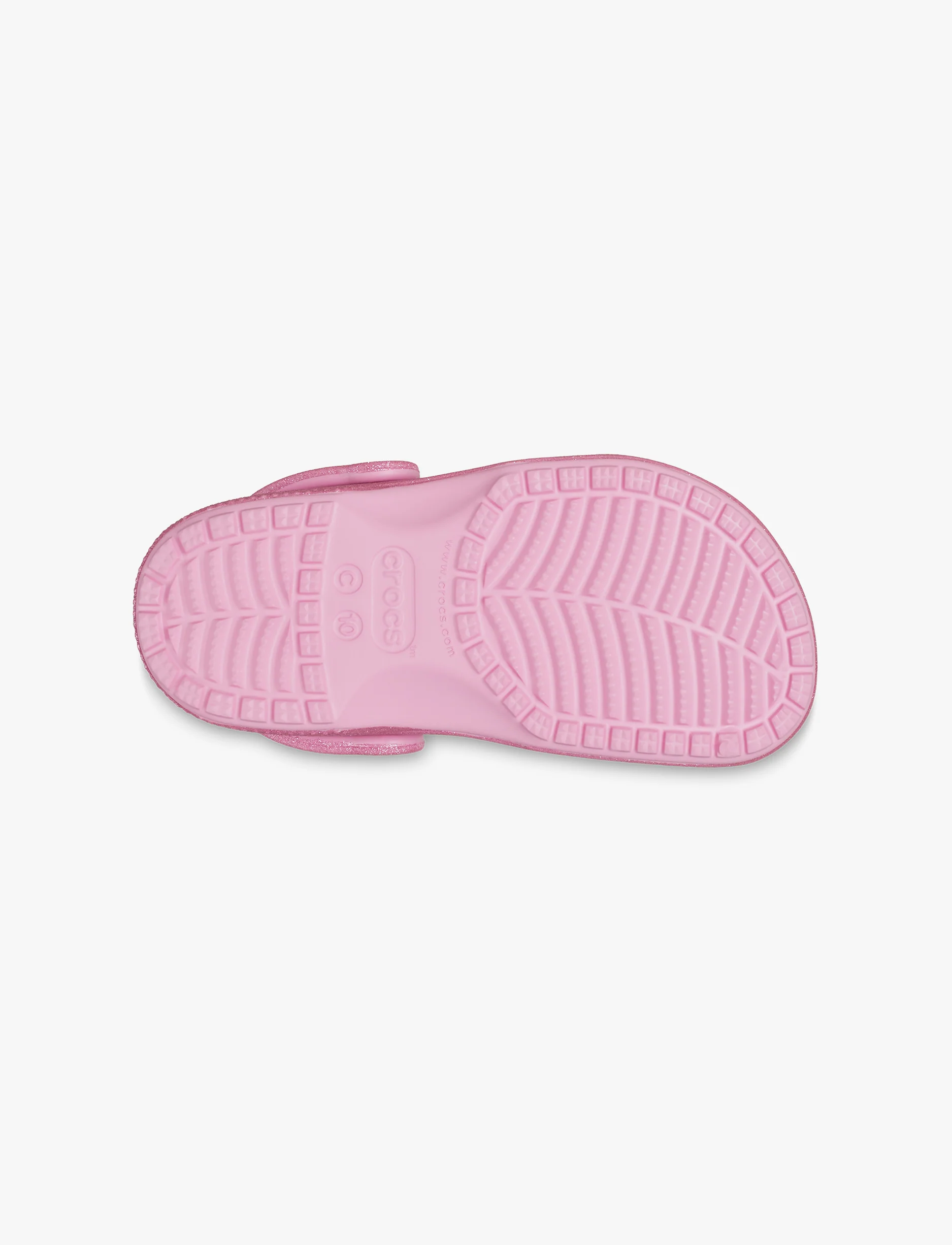 Crocs Classic Glitter Clog K - כפכף קרוקס קלאסי לילדות בצבע ורוד טוויד בהדפס נצנצים - Image 7