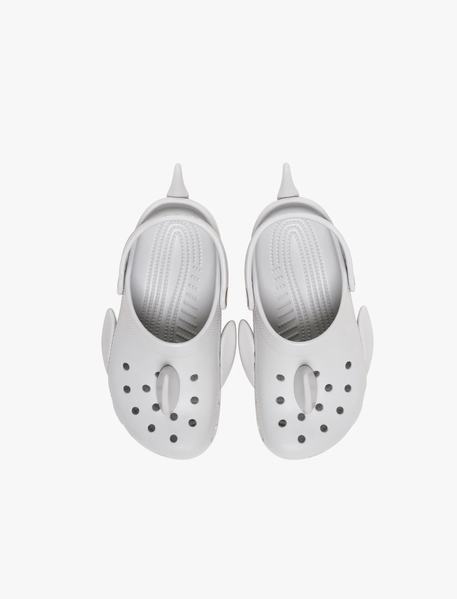 Crocs Classic IAM Shark Clog T - כפכפי קרוקס קלוג לילדים כריש בצבע אפור - Image 3