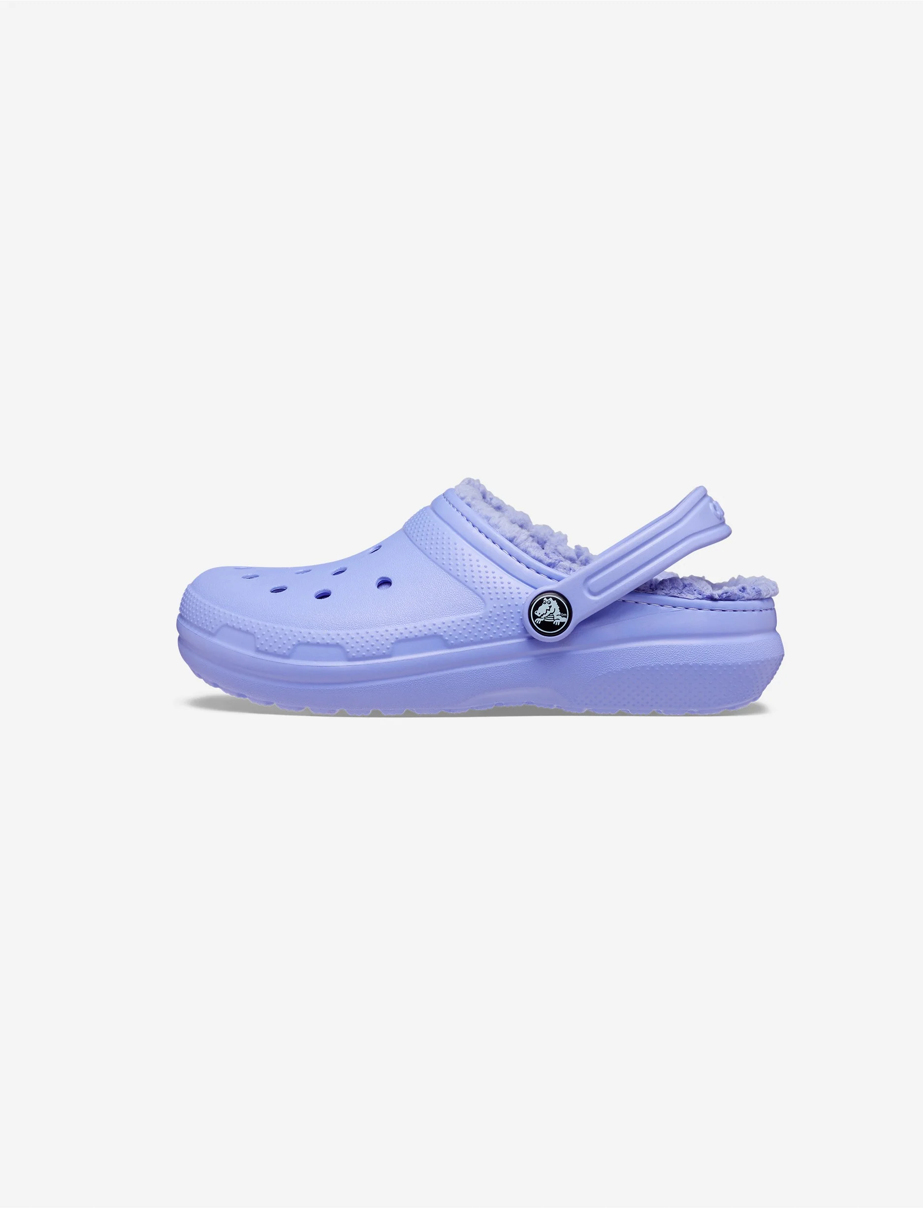 Crocs Classic Lined Clog K -  כפכפים פרוותיים קרוקס לילדים בצבע סגול דיגיטל - Image 5