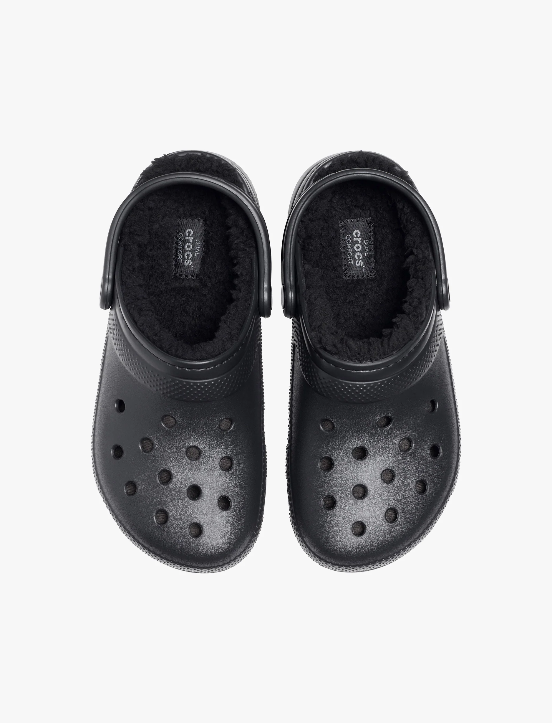 Crocs Classic Lined Clog - כפכפים פרוותיים קרוקס בצבע שחור - Image 5