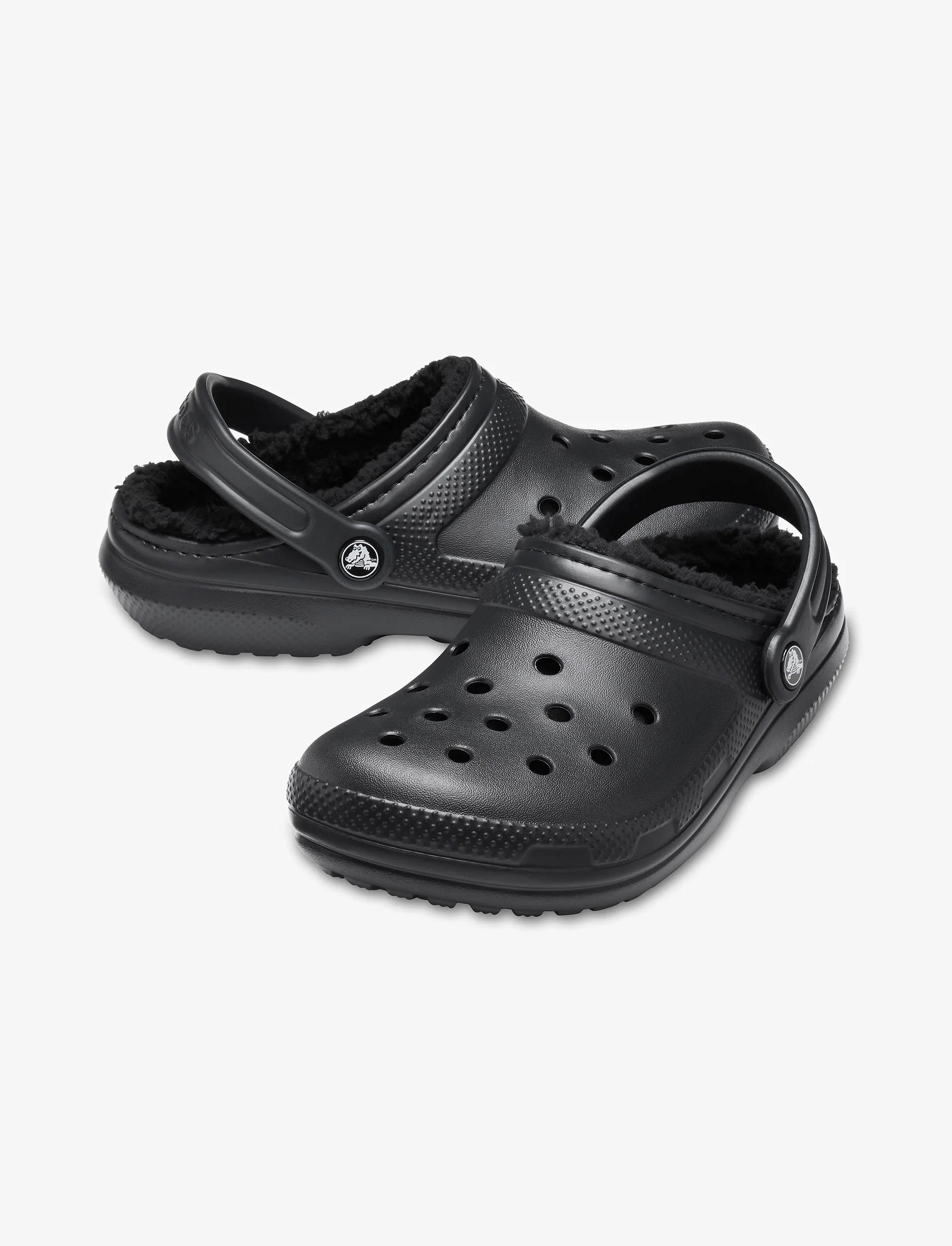 Crocs Classic Lined Clog - כפכפים פרוותיים קרוקס בצבע שחור - Image 6