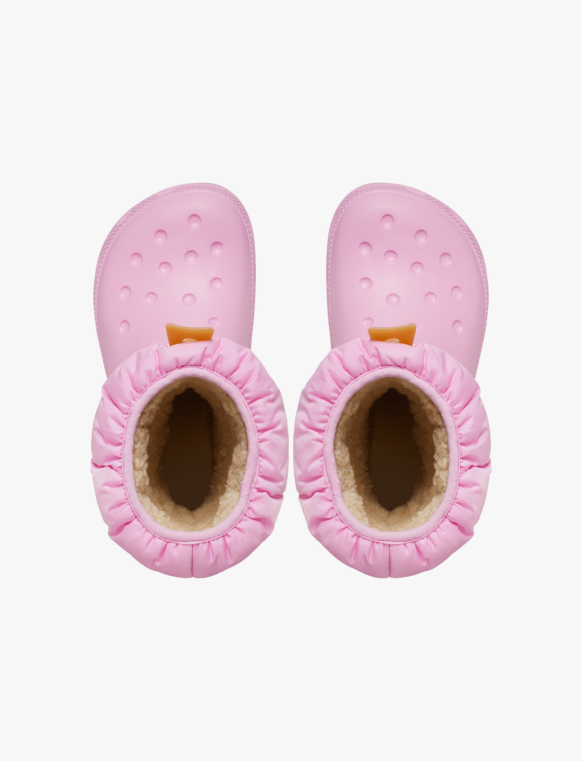 Crocs Classic Neo Puff Boot K - מגפיים לילדים קרוקס בצבע ורוד טוייד/גומי - Image 4