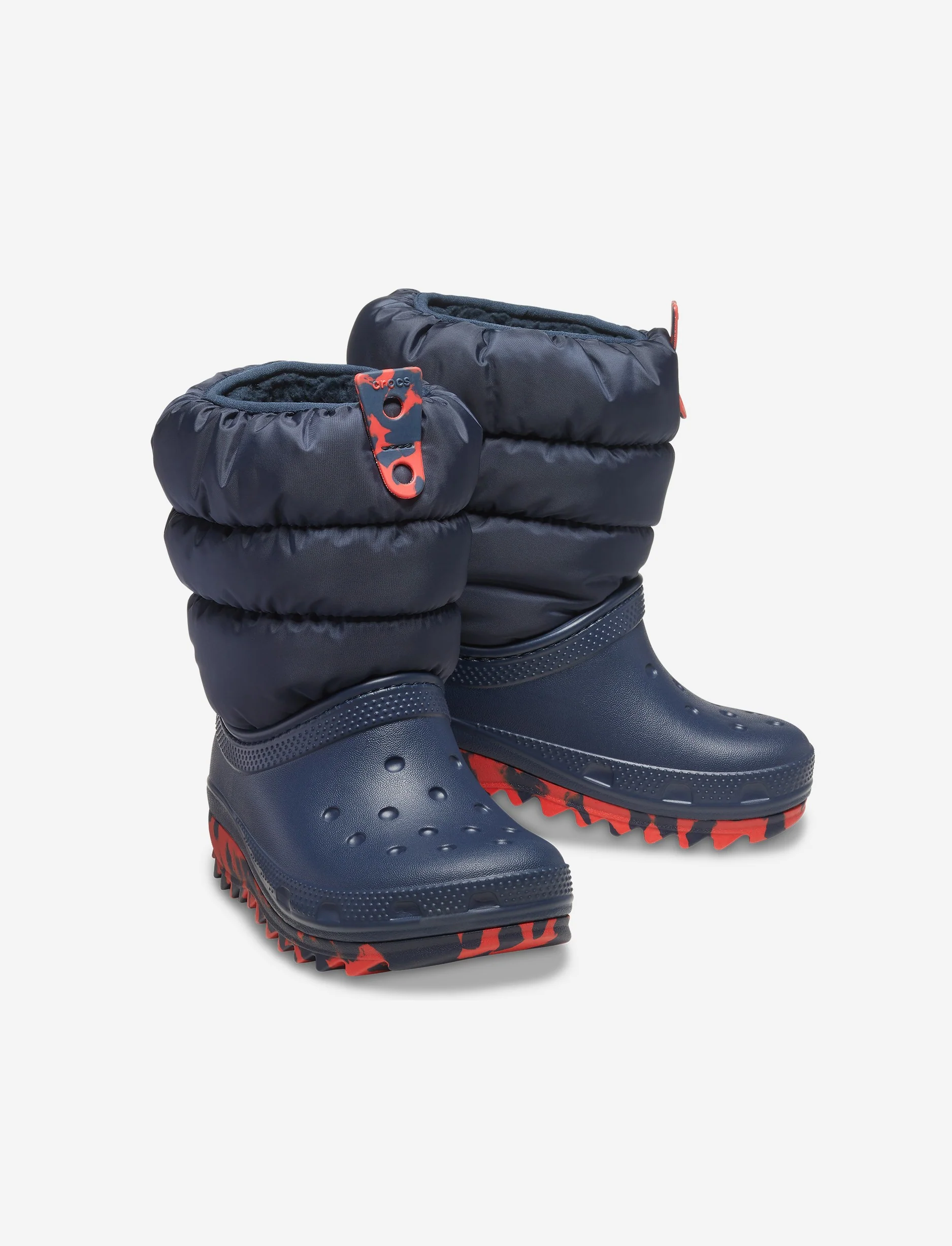 Crocs Classic Neo Puff Boot K - מגפיים לילדים קרוקס בצבע נייבי - Image 4