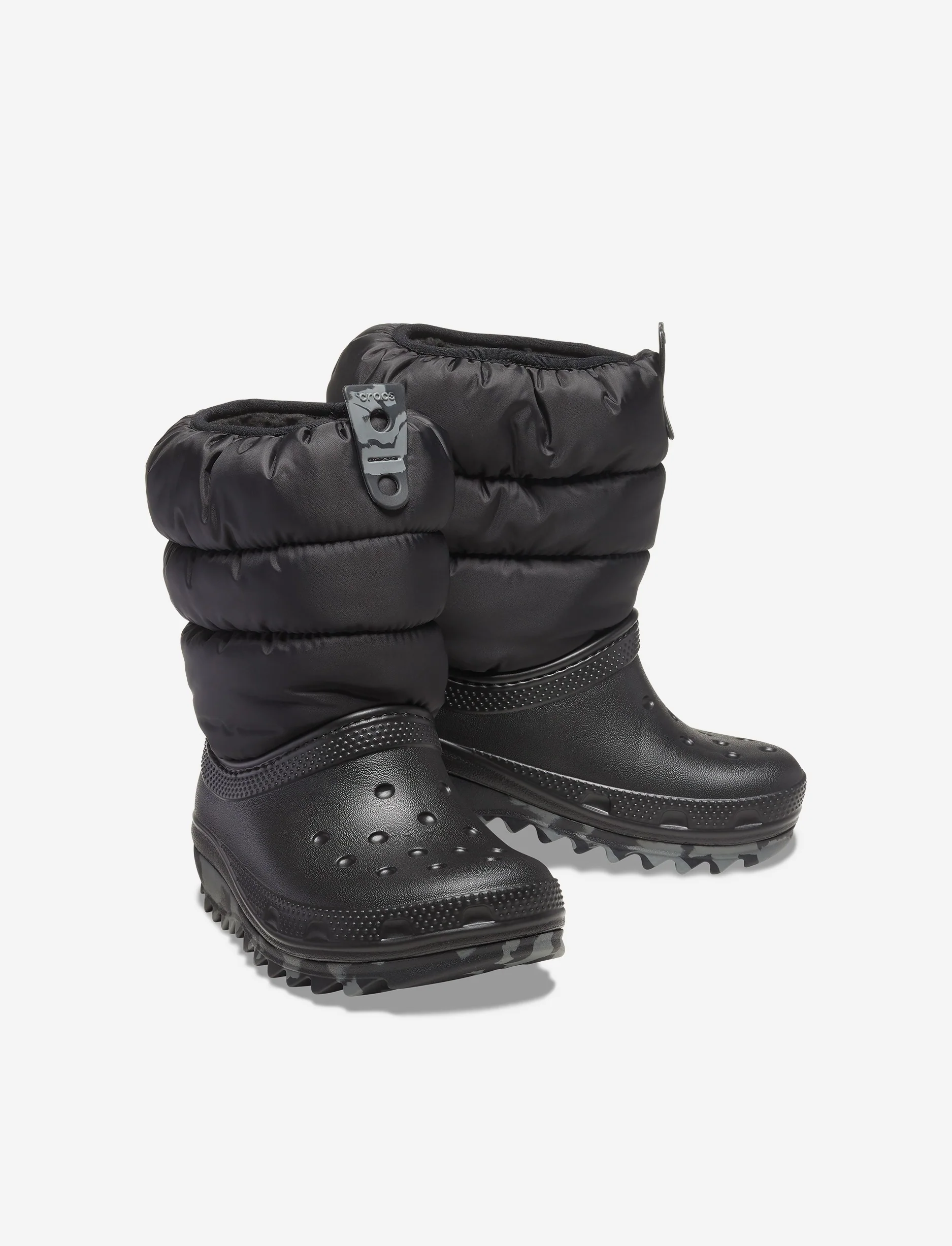 Crocs Classic Neo Puff Boot K - מגפיים לילדים קרוקס בצבע שחור - Image 4