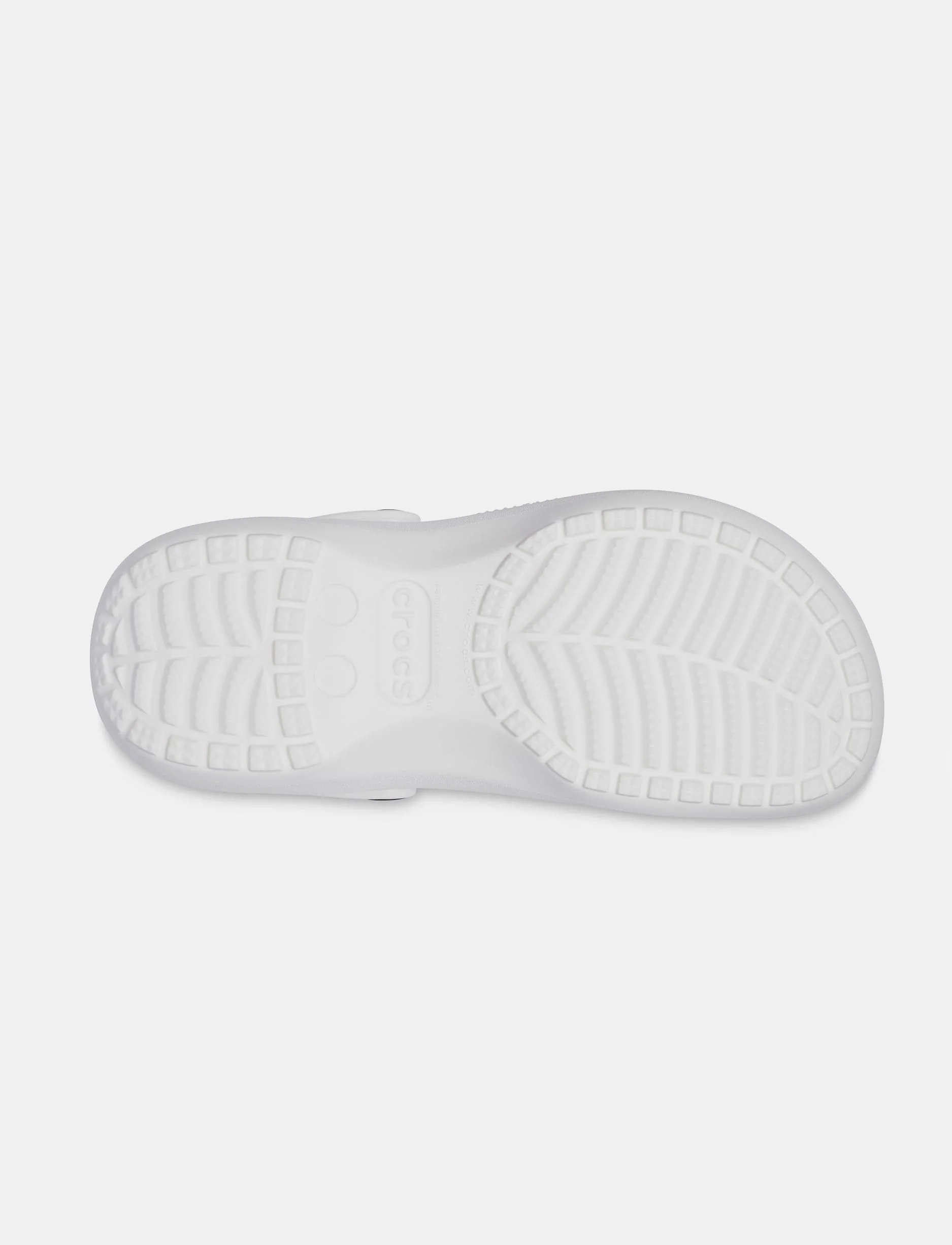 Crocs Classic Platform Clog - כפכפי פלטפורמה קרוקס לנשים בצבע לבן - Image 5