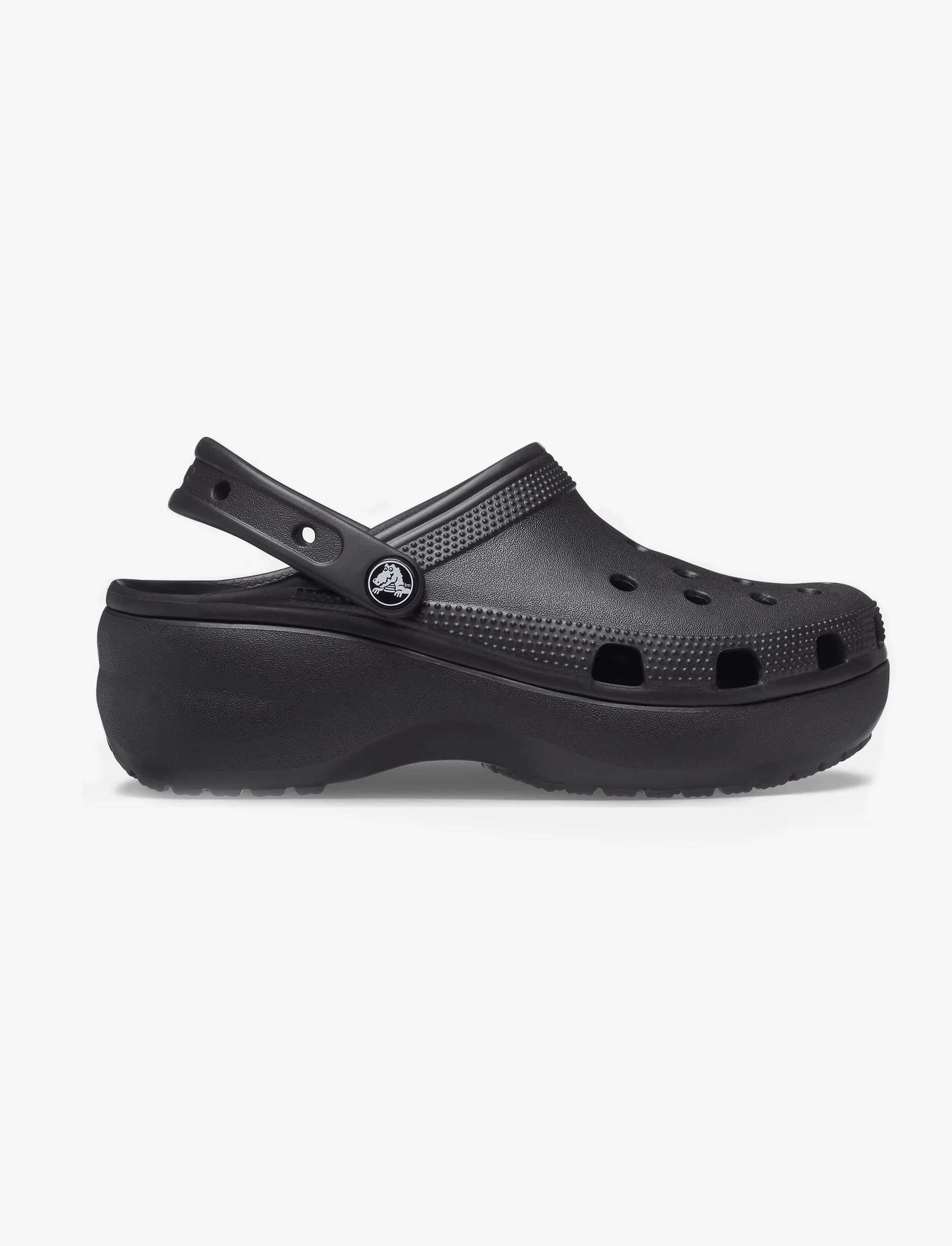 Crocs Classic Platform Clog - כפכפי פלטפורמה קרוקס לנשים בצבע שחור - Image 5