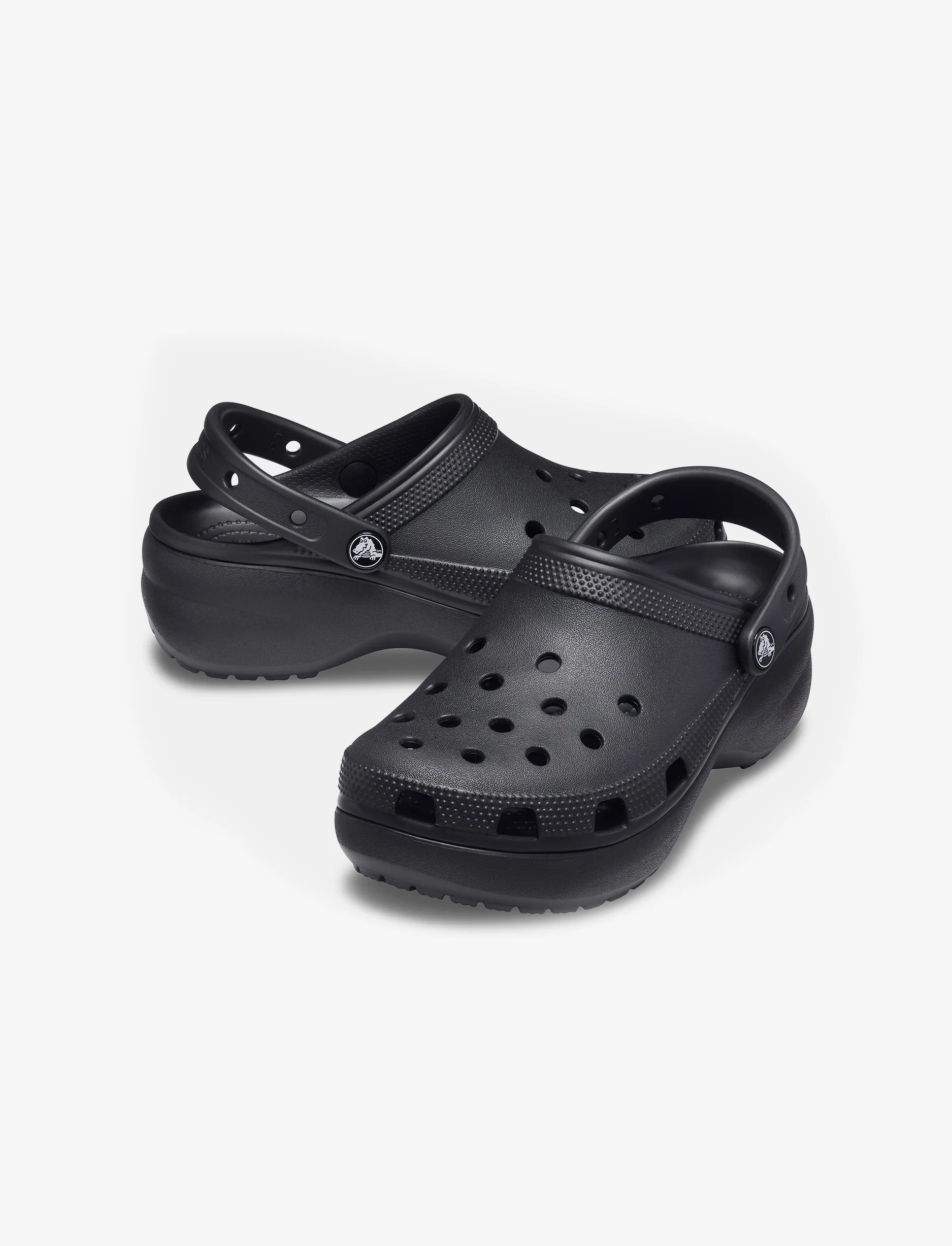Crocs Classic Platform Clog - כפכפי פלטפורמה קרוקס לנשים בצבע שחור - Image 6