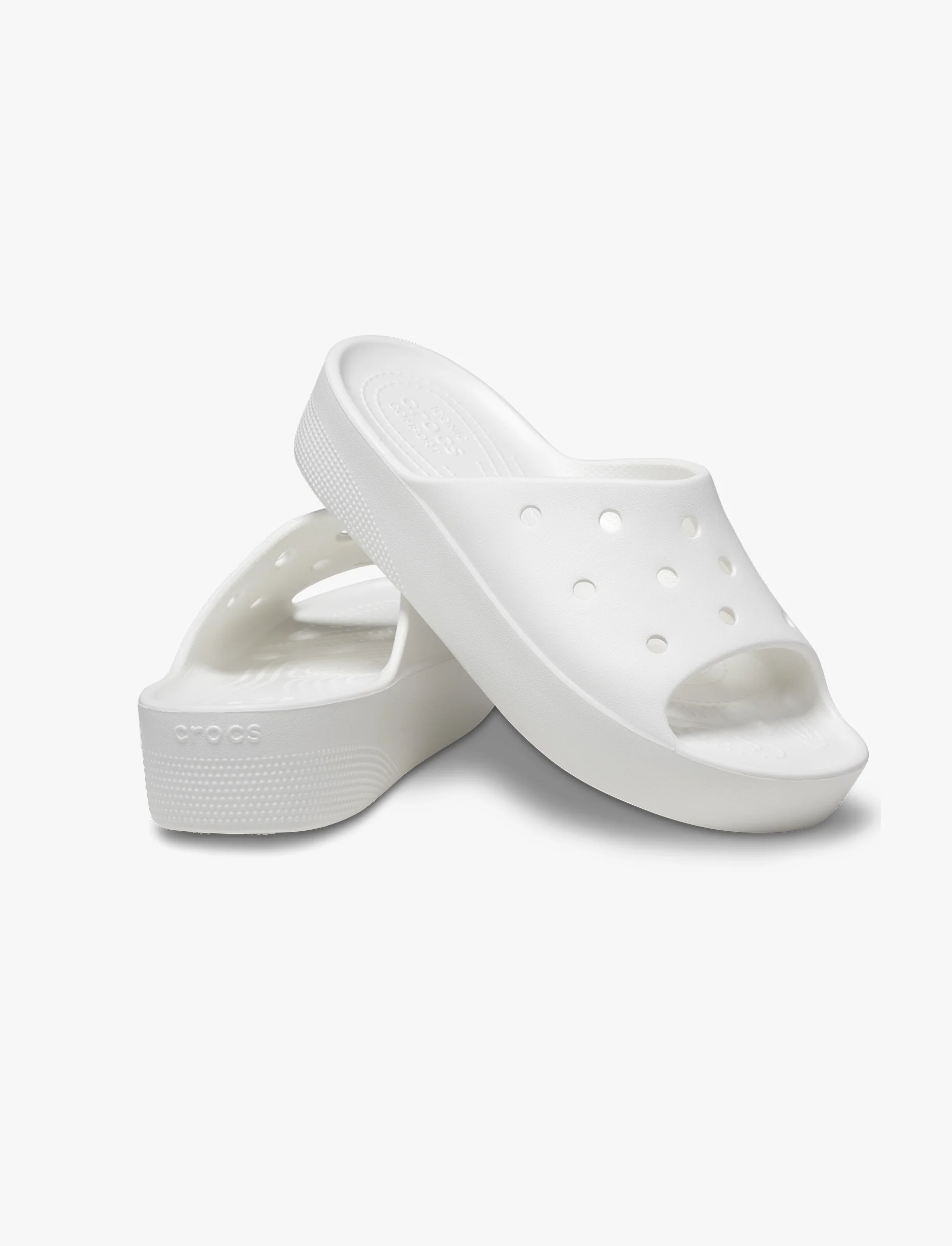 Crocs Classic Platform Slide - כפכפי סליייד פלטפורמה לנשים - Image 4