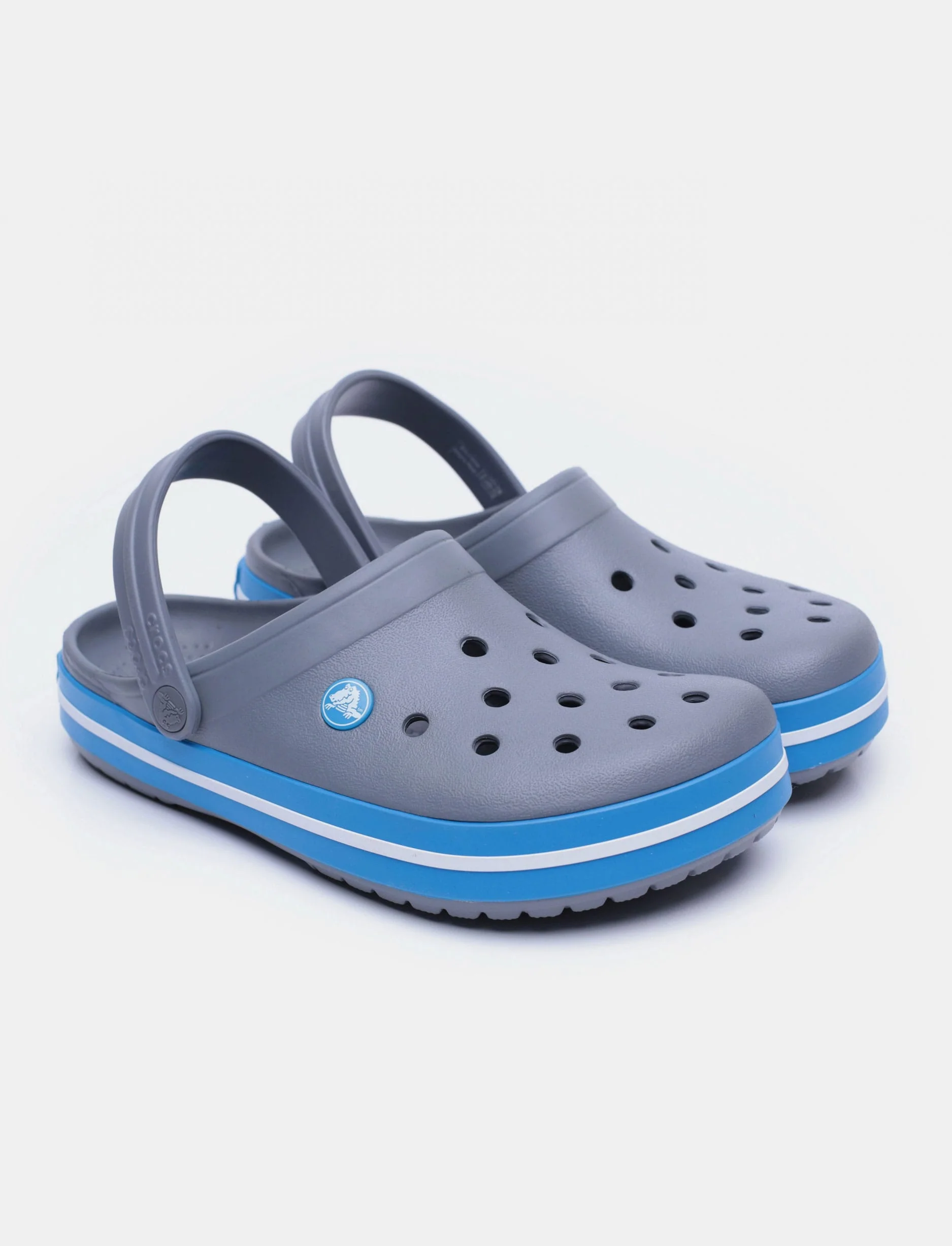 Crocs Crocband - נעלי קרוקס קרוקבנד בצבע אפור/תכלת - Image 2