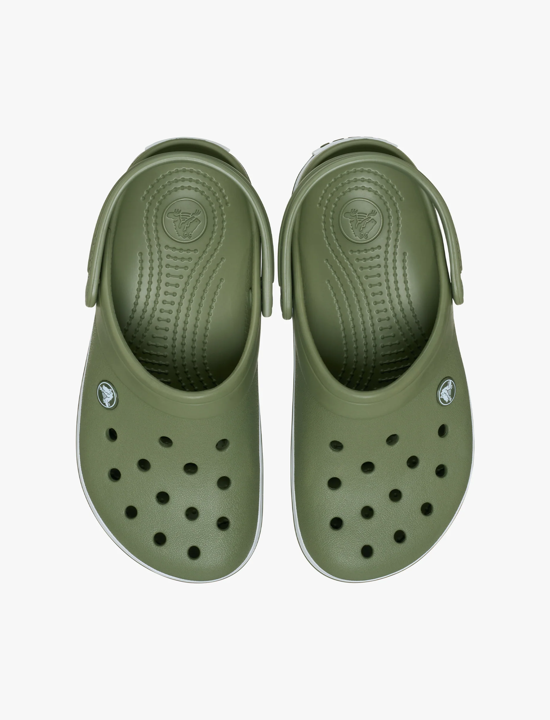 Crocs Crocband - כפכף קרוקס אוורירי בצבע ירוק-אפור קרגו - Image 4