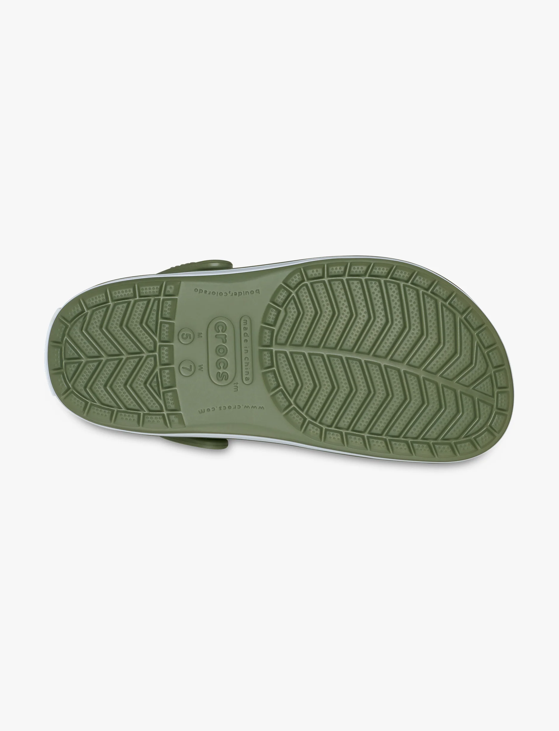Crocs Crocband - כפכף קרוקס אוורירי בצבע ירוק-אפור קרגו - Image 7