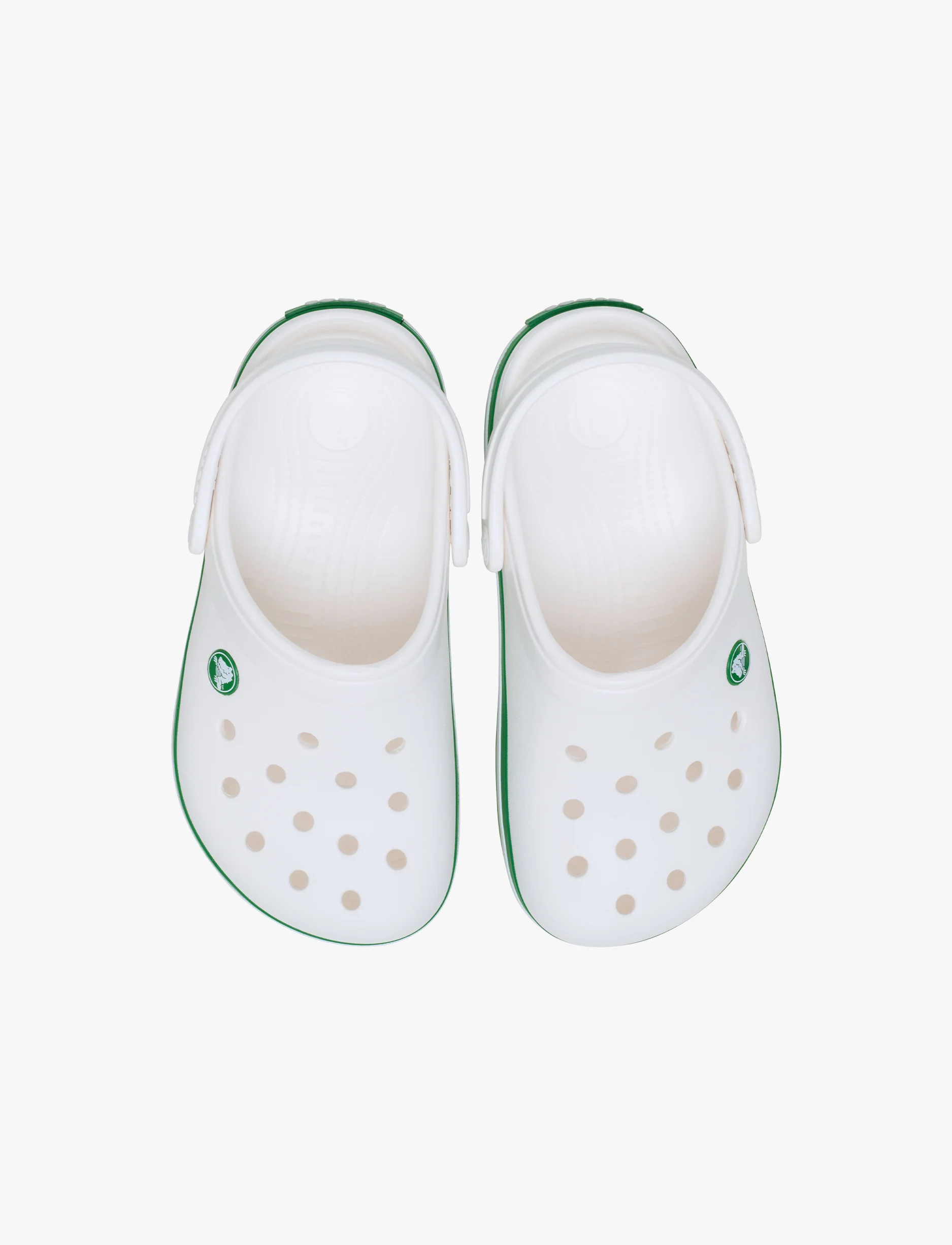 Crocs Crocband Clog K - כפכפי קרוקבנד קרוקס לילדים בצבע לבן/ירוק קיסוס - Image 3