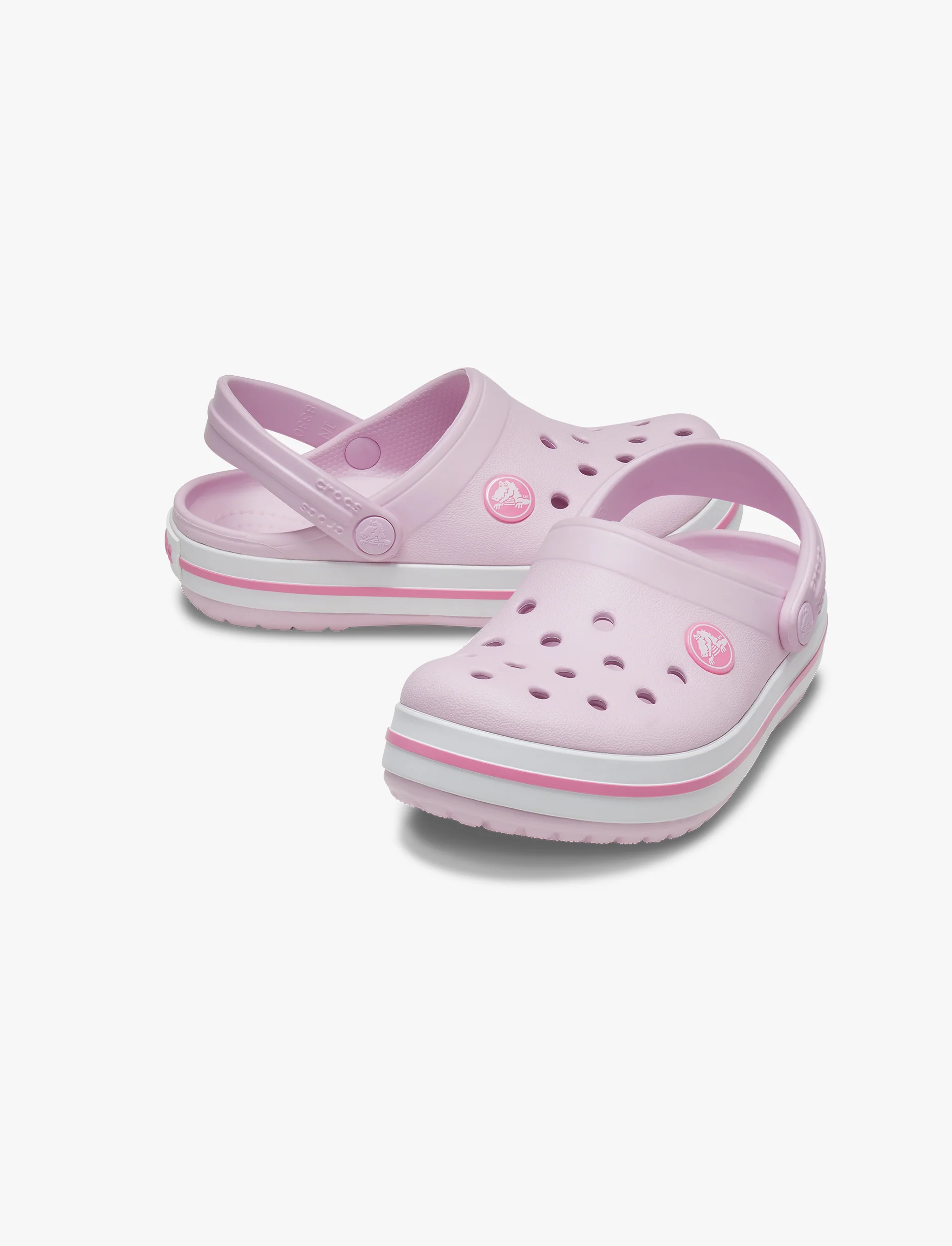 Crocs Crocband Clog K - כפכפי קרוקבנד קרוקס לילדים בצבע בלרינה/ורוד - Image 4