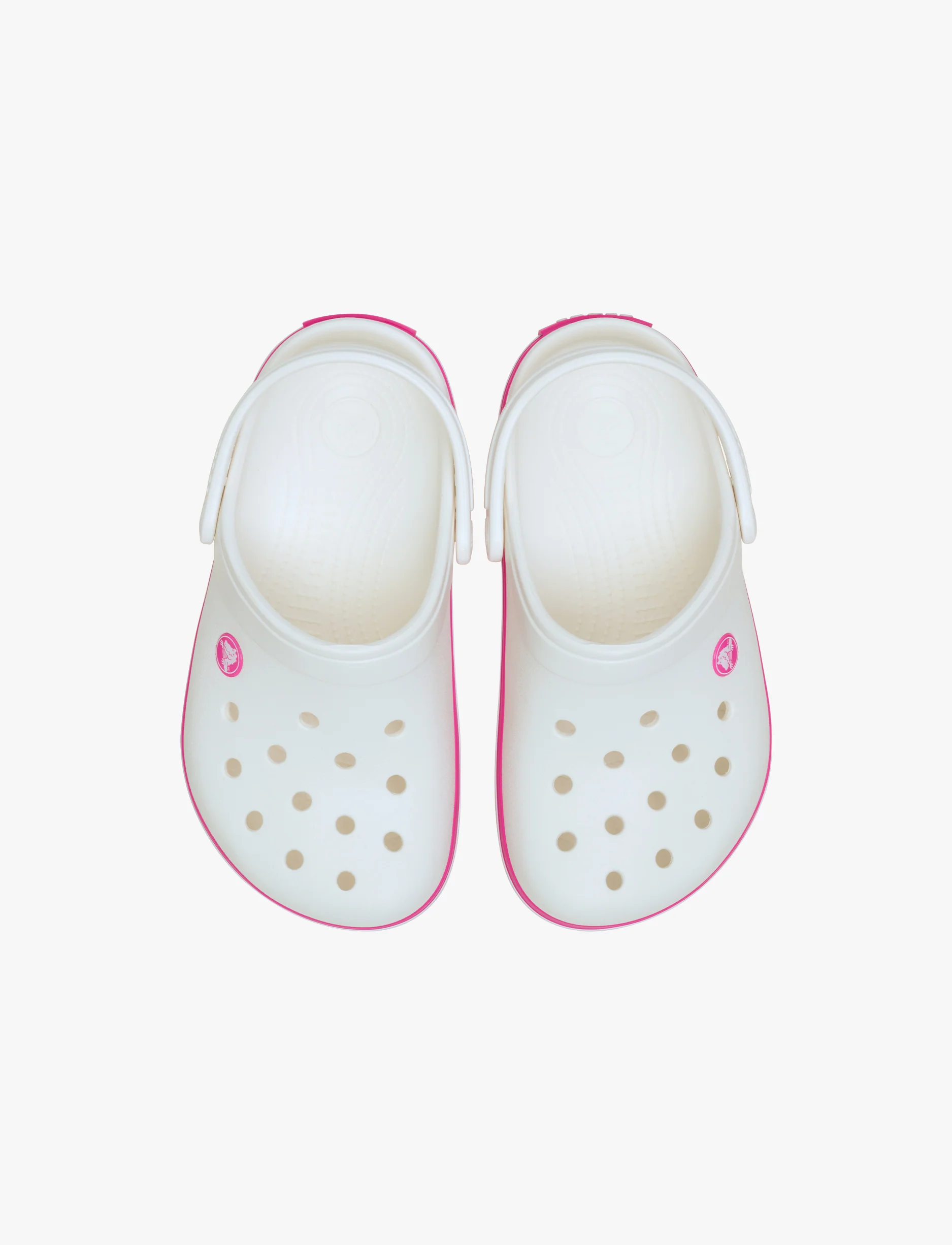 Crocs Crocband Clog K - כפכפי קרוקבנד קרוקס לילדים בצבע לבן/ורוד קראש - Image 4