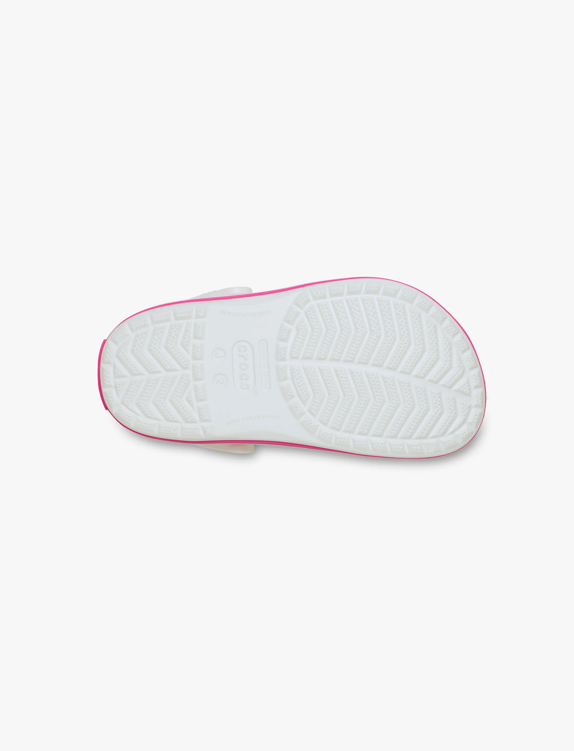 Crocs Crocband Clog K - כפכפי קרוקבנד קרוקס לילדים בצבע לבן/ורוד קראש - Image 7