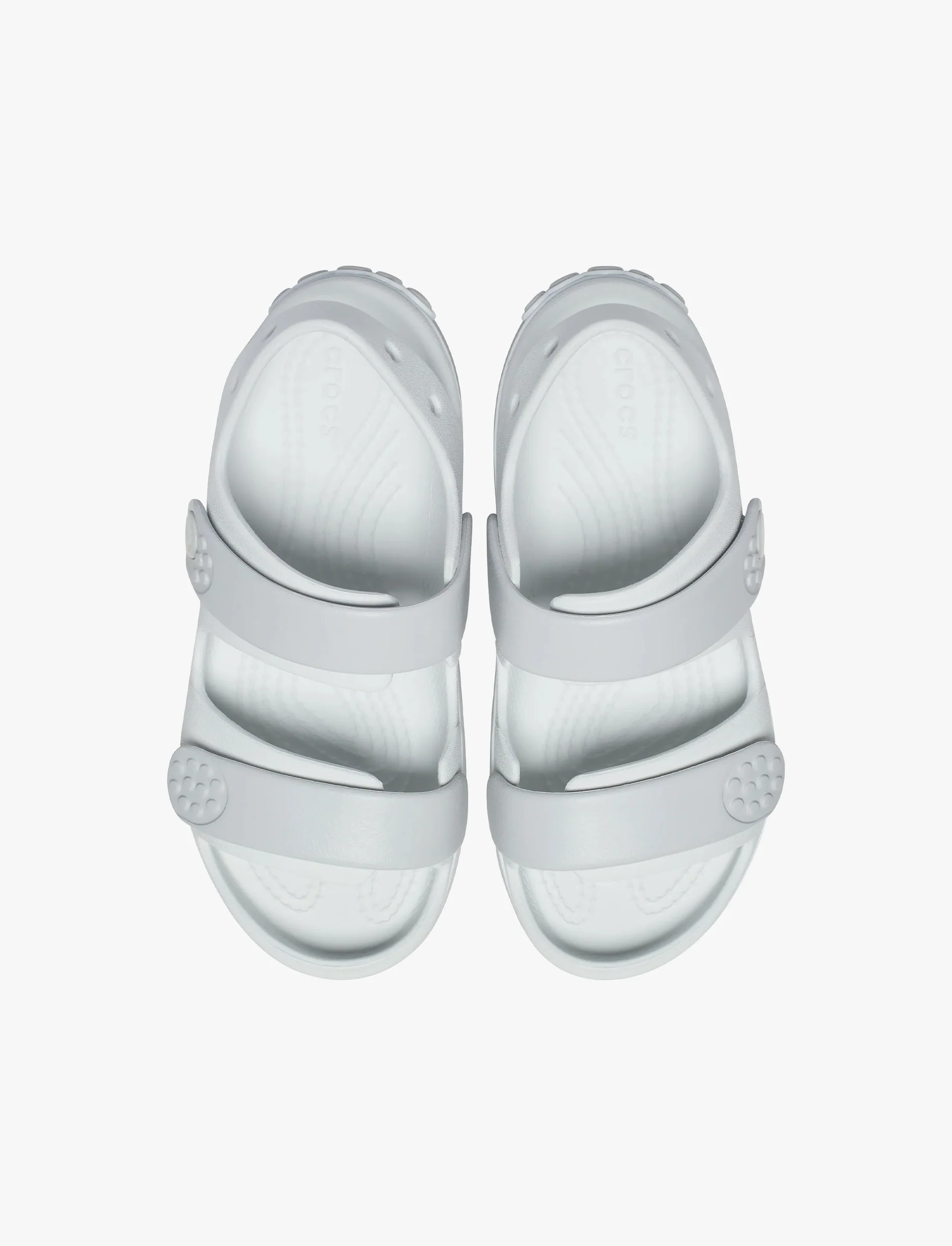 Crocs Crocband Cruiser Sandal K - סנדלי קרוקבנד לילדים בצבע אור ירח/אפור אטמוספי - Image 3