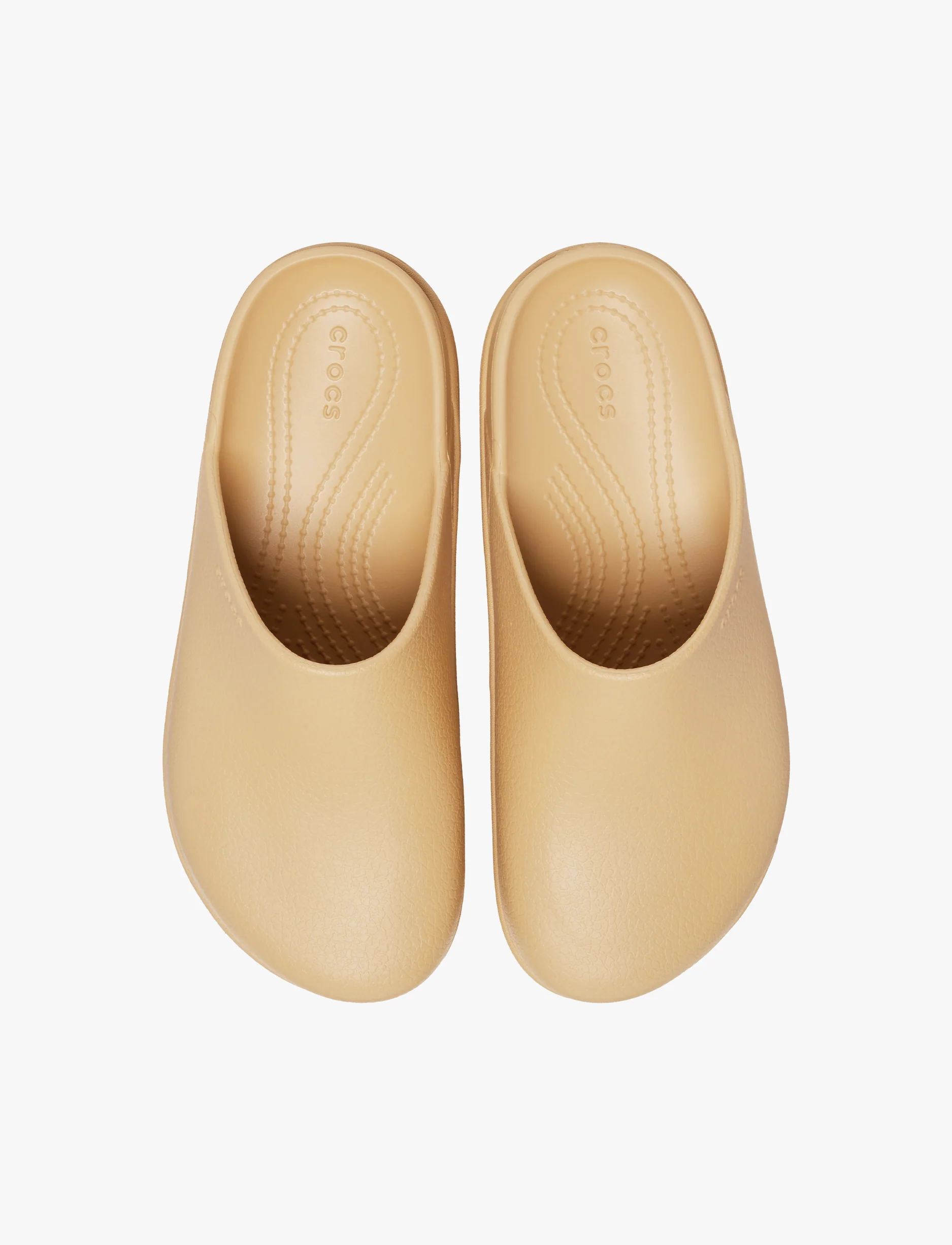 Crocs Dylan Platform Clog - כפכפי קרוקס דילן פלטפורמה לנשים בצבע צהוב חיטה - Image 5