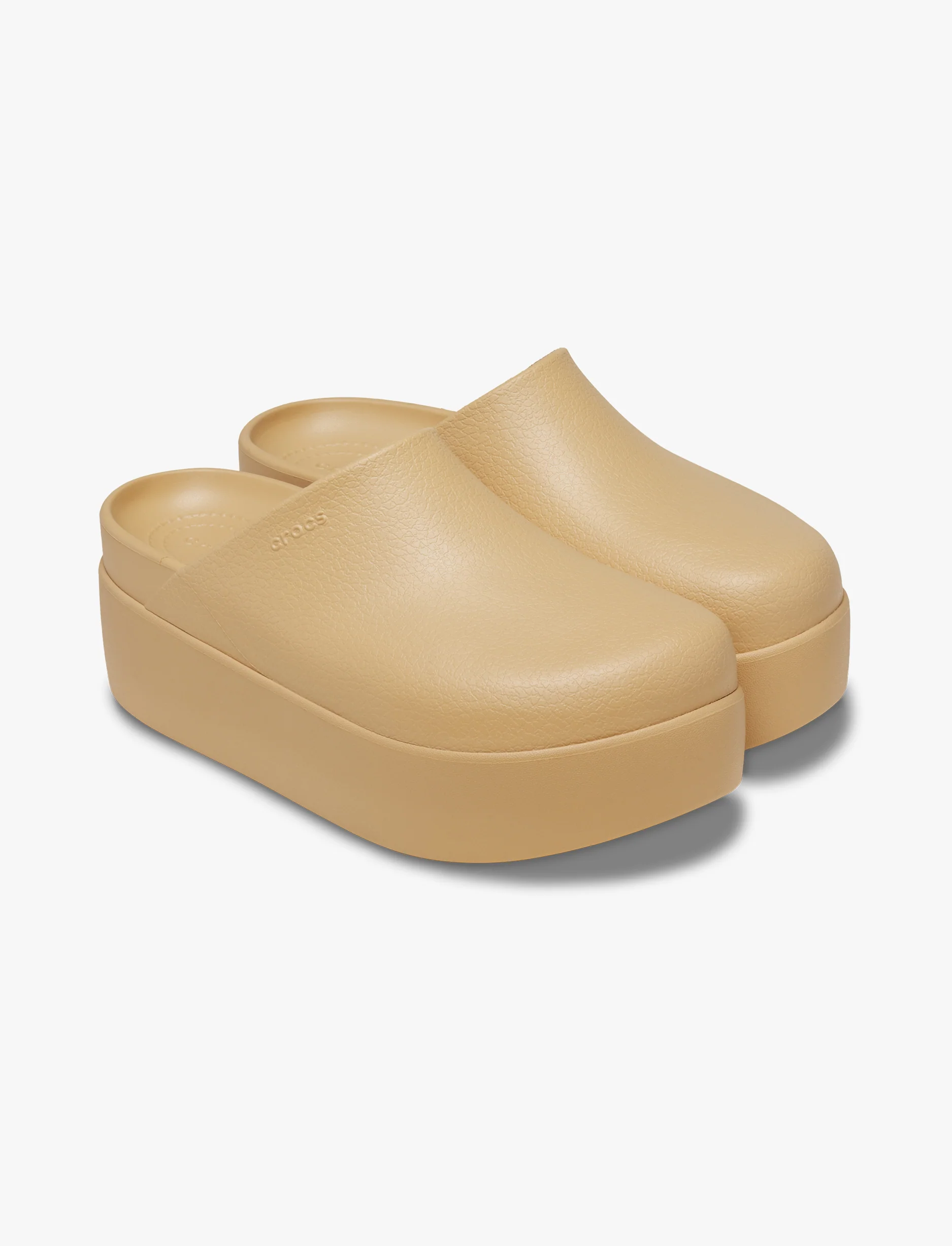 Crocs Dylan Platform Clog - כפכפי קרוקס דילן פלטפורמה לנשים בצבע צהוב חיטה - Image 6